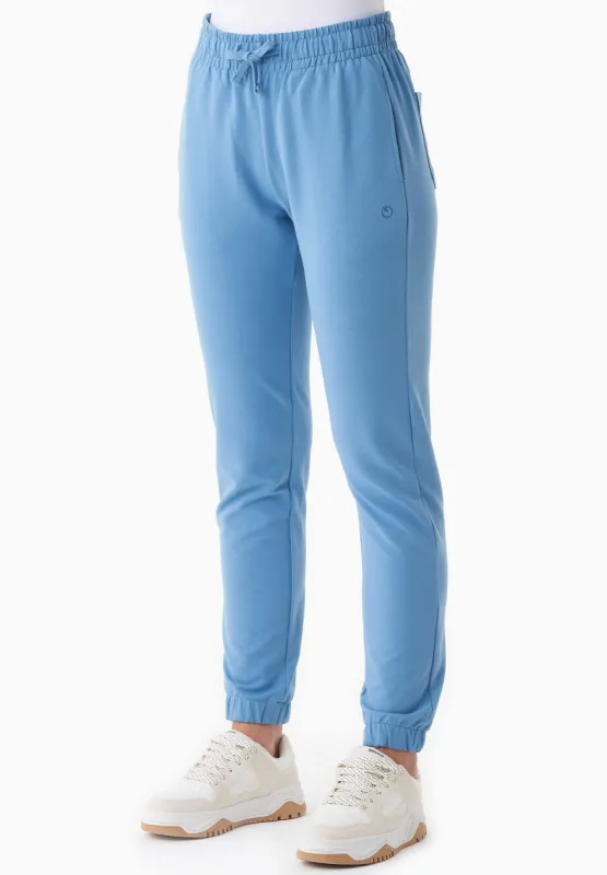 Peera Light Organic Cotton Sweatpants Blue Fog sold by Ivalo.com