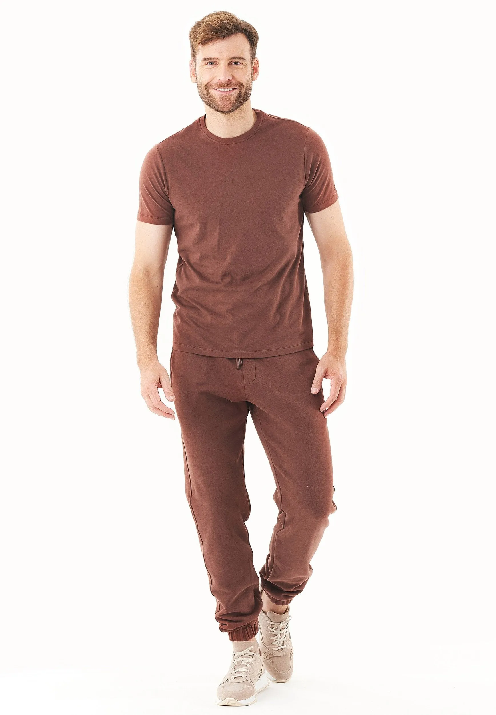 Parssa Soft Touch Organic Cotton Sweatpants Coffee Brown sold by Ivalo.com product image thumbnail 4