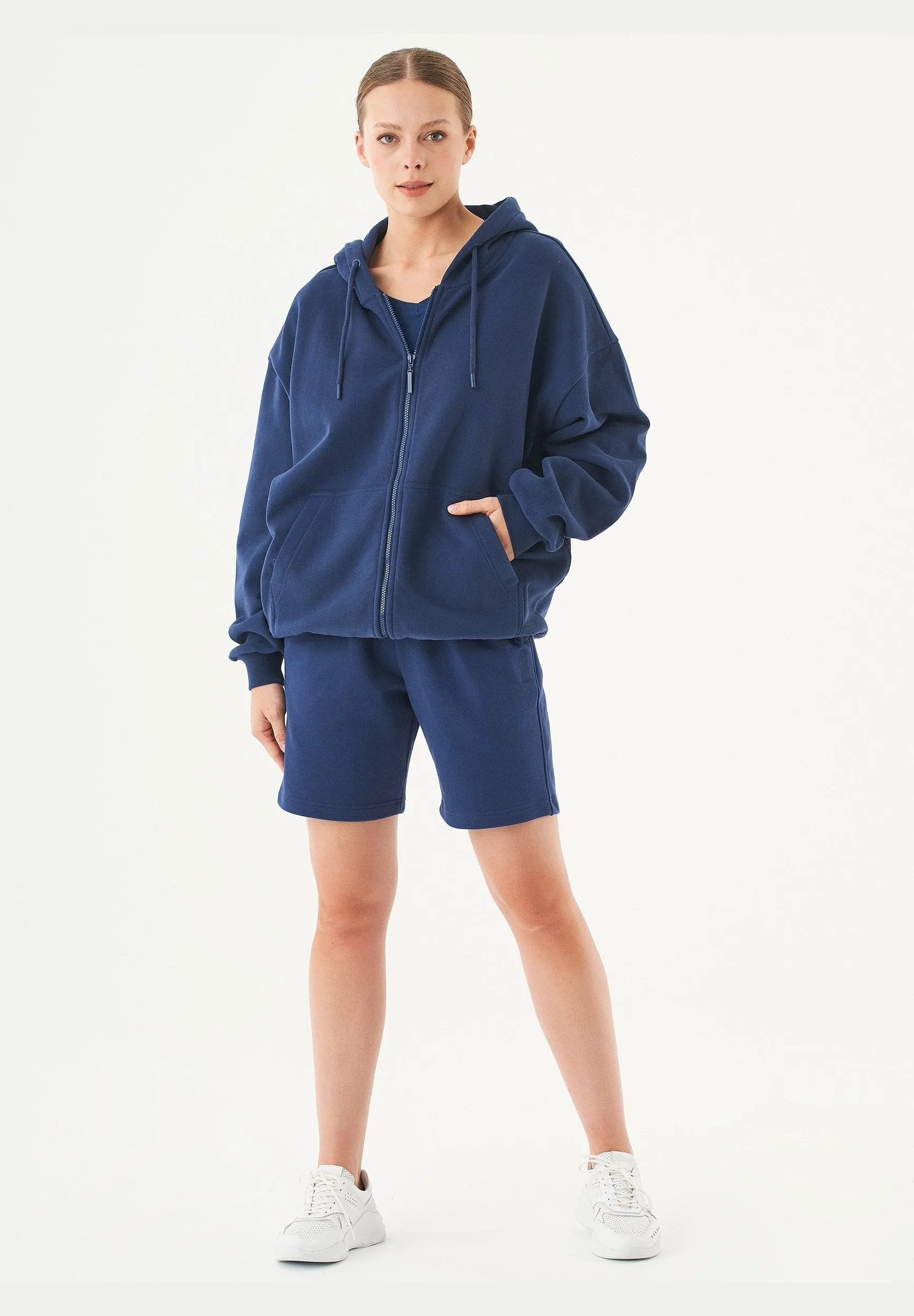 Sheyma Organic Cotton Sweatshorts Navy sold by Ivalo.com product image thumbnail 5