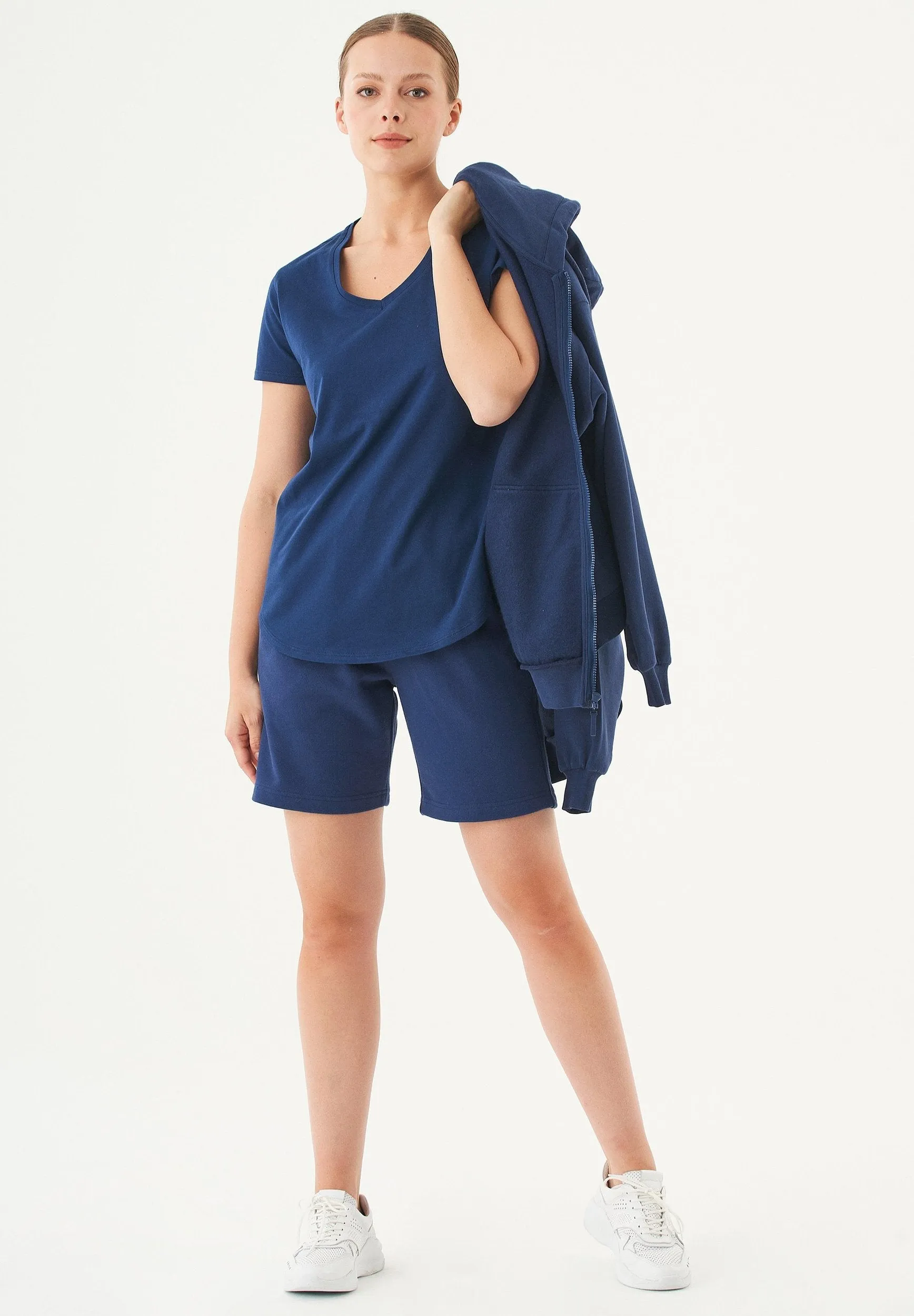 Sheyma Organic Cotton Sweatshorts Navy sold by Ivalo.com product image thumbnail 3