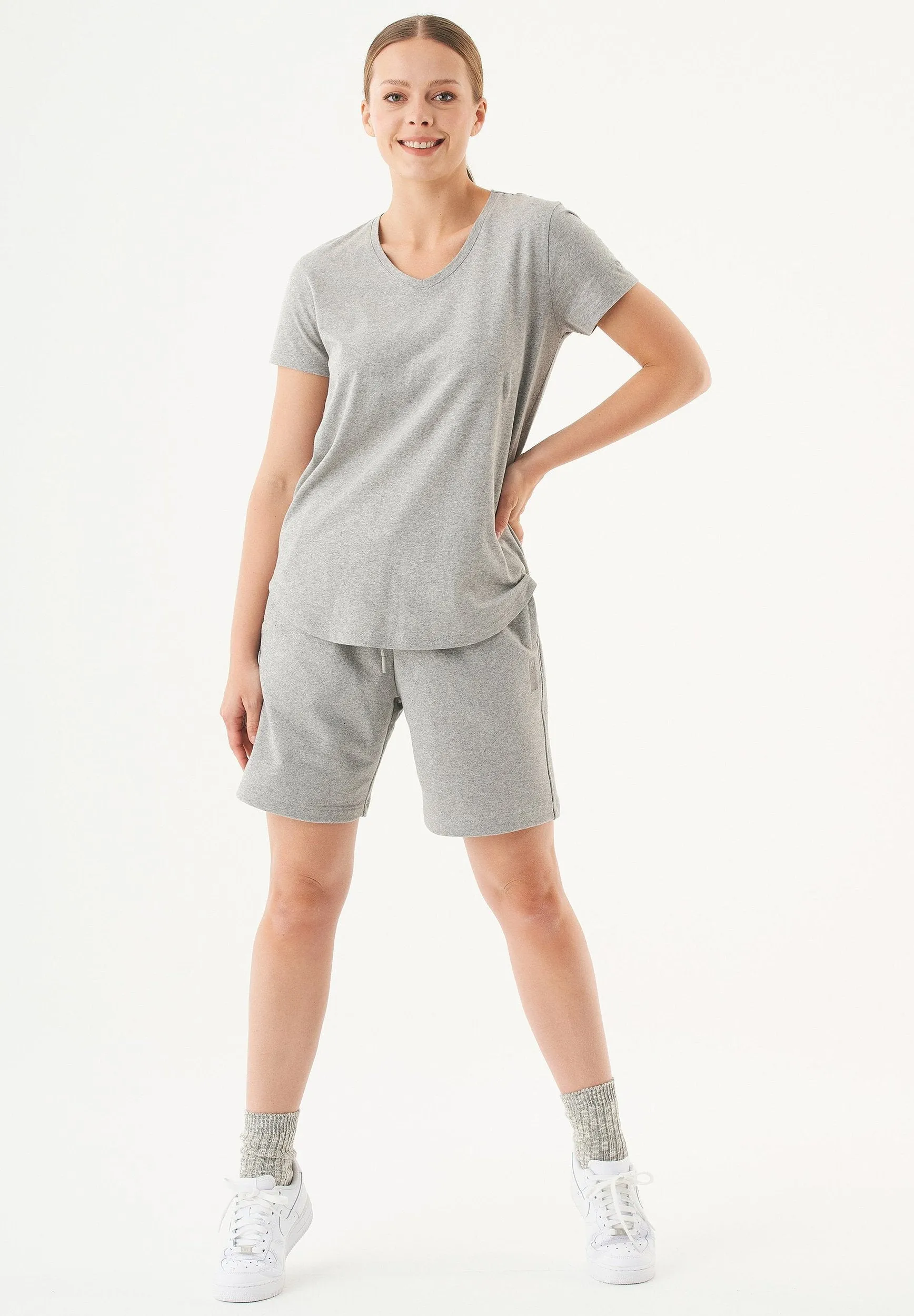 Sheyma Organic Cotton Sweatshorts Grey Melange sold by Ivalo.com product image thumbnail 4