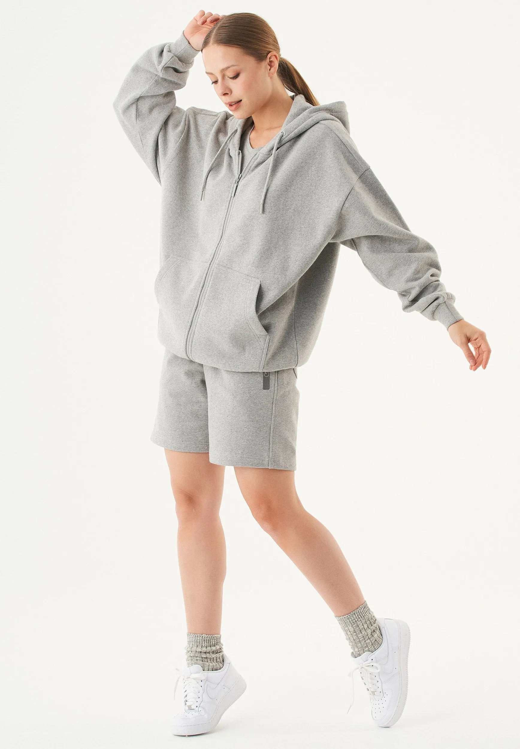 Sheyma Organic Cotton Sweatshorts Grey Melange sold by Ivalo.com product image thumbnail 5