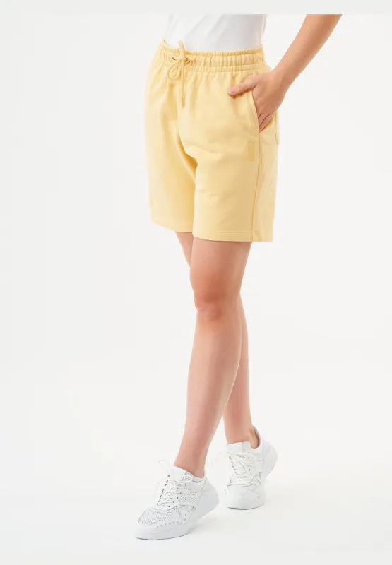 Sheyma Organic Cotton Sweatshorts Soft Yellow sold by Ivalo.com