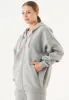 Jale Soft Touch Organic Cotton Sweat Jacket Grey Melange sold by Ivalo.com