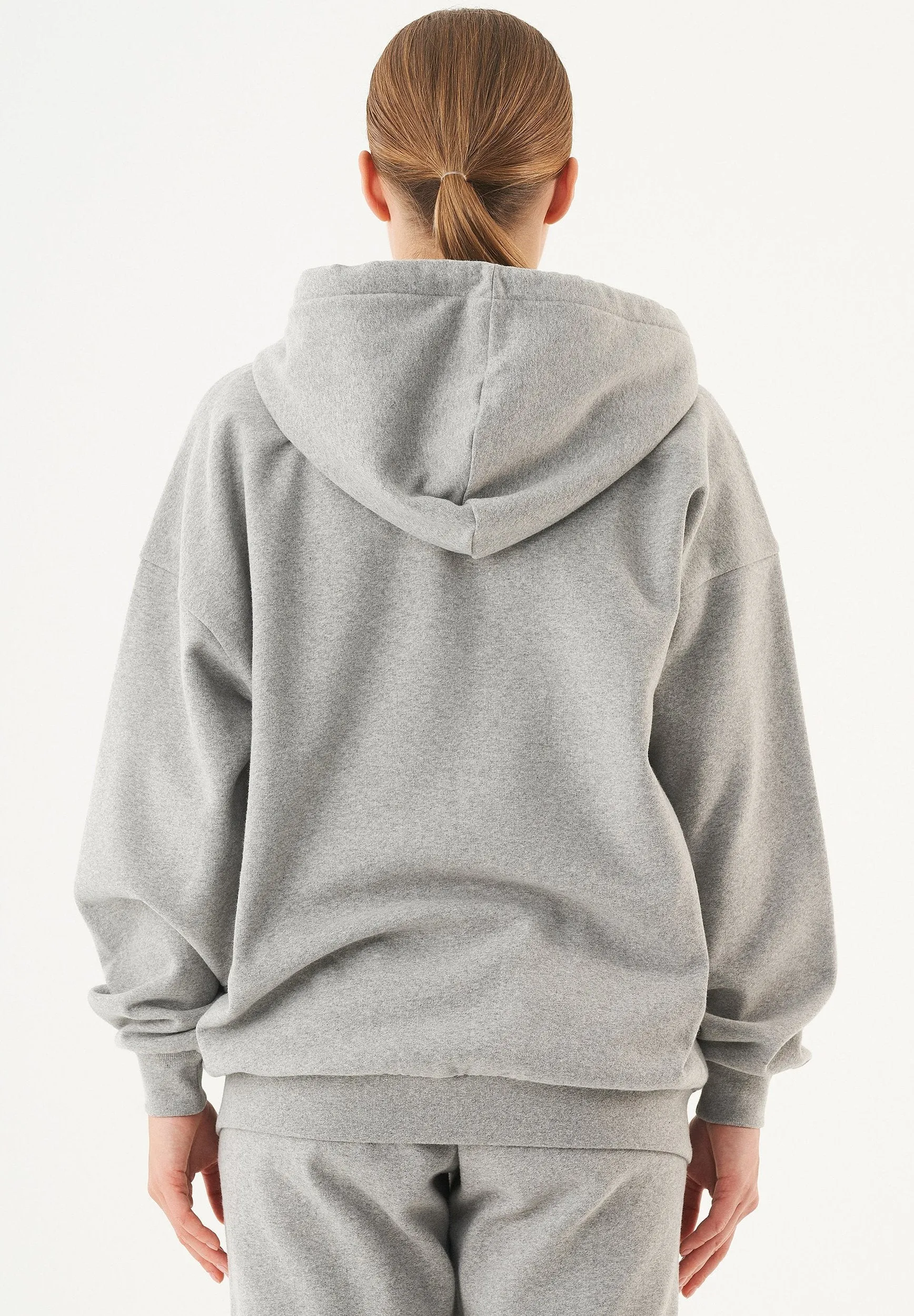 Jale Soft Touch Organic Cotton Sweat Jacket Grey Melange sold by Ivalo.com product image thumbnail 2