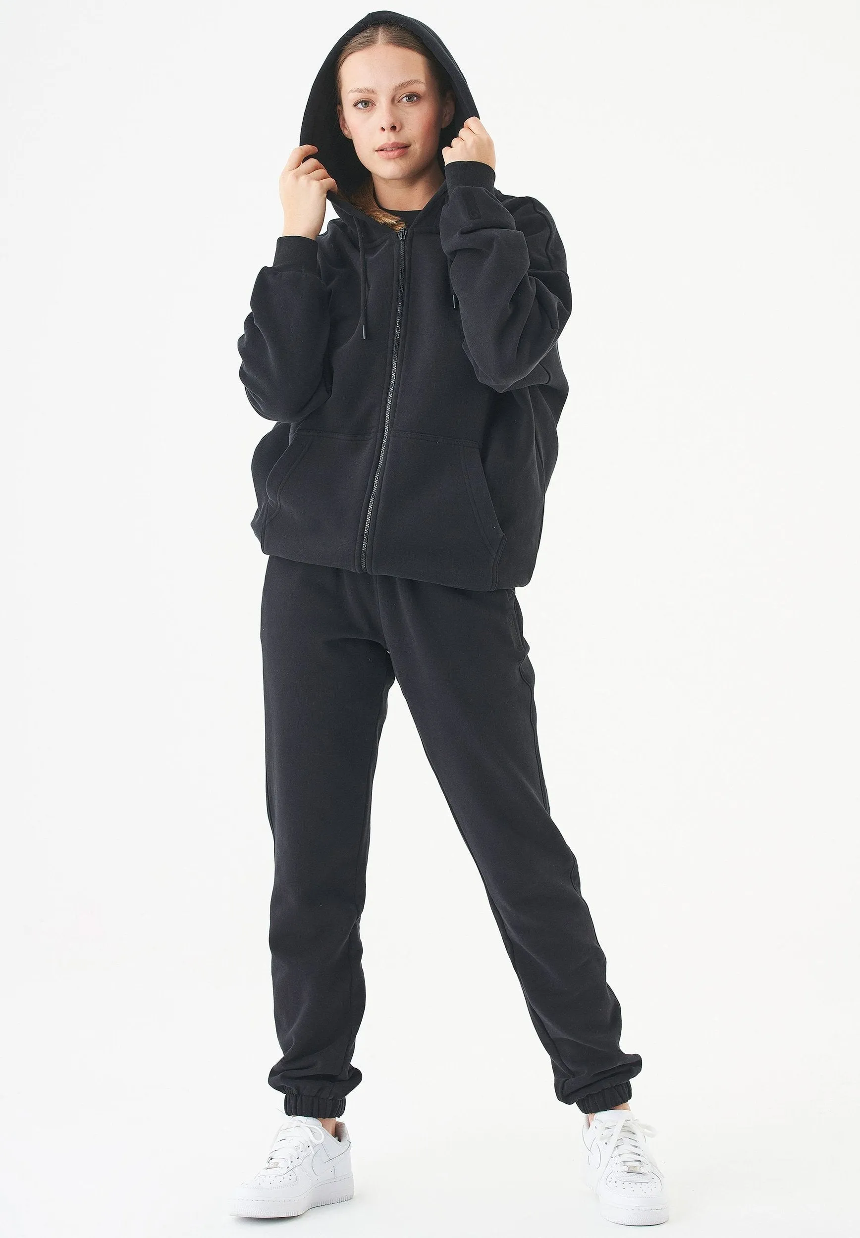 Jale Soft Touch Organic Cotton Sweat Jacket Black sold by Ivalo.com product image thumbnail 3