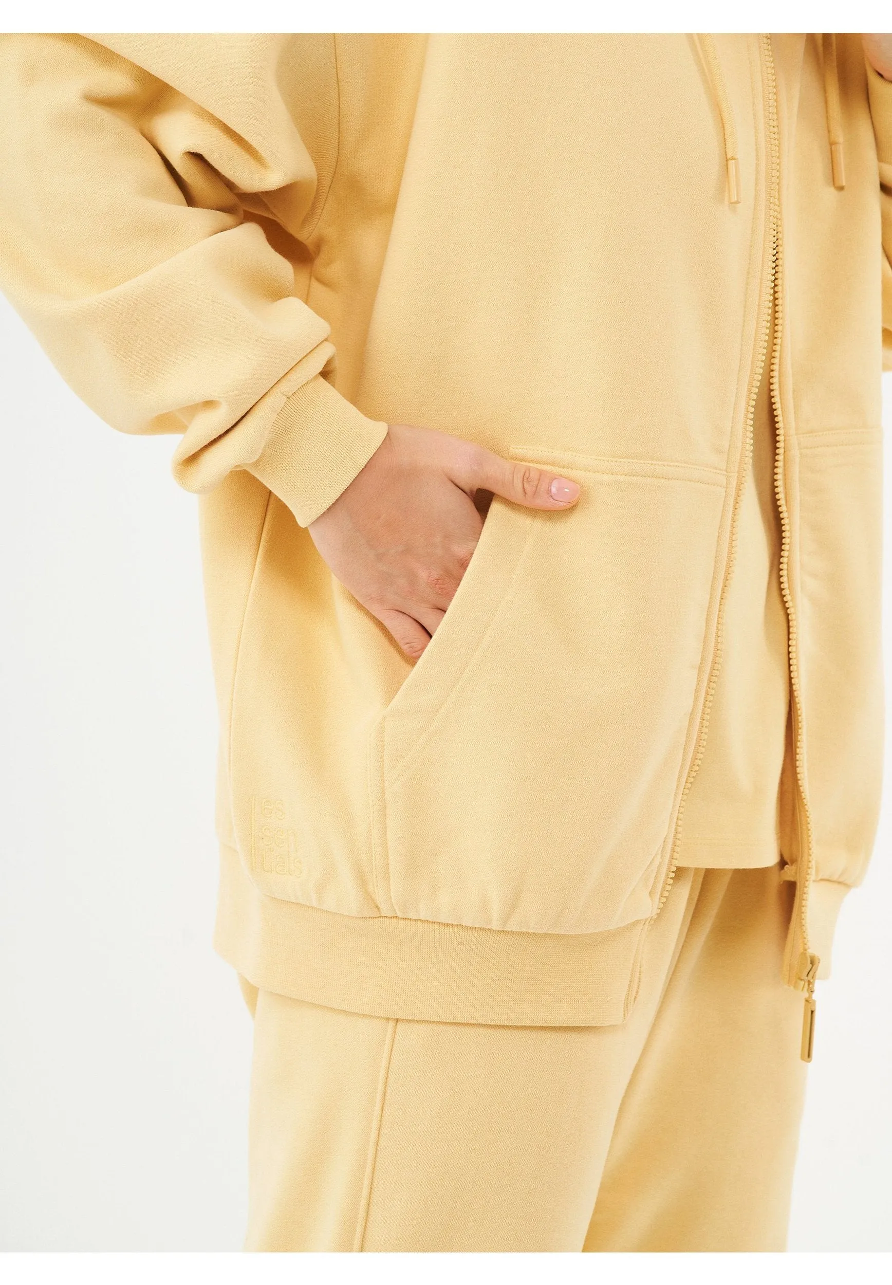 Jale Soft Touch Organic Cotton Sweat Jacket Soft Yellow sold by Ivalo.com product image thumbnail 5