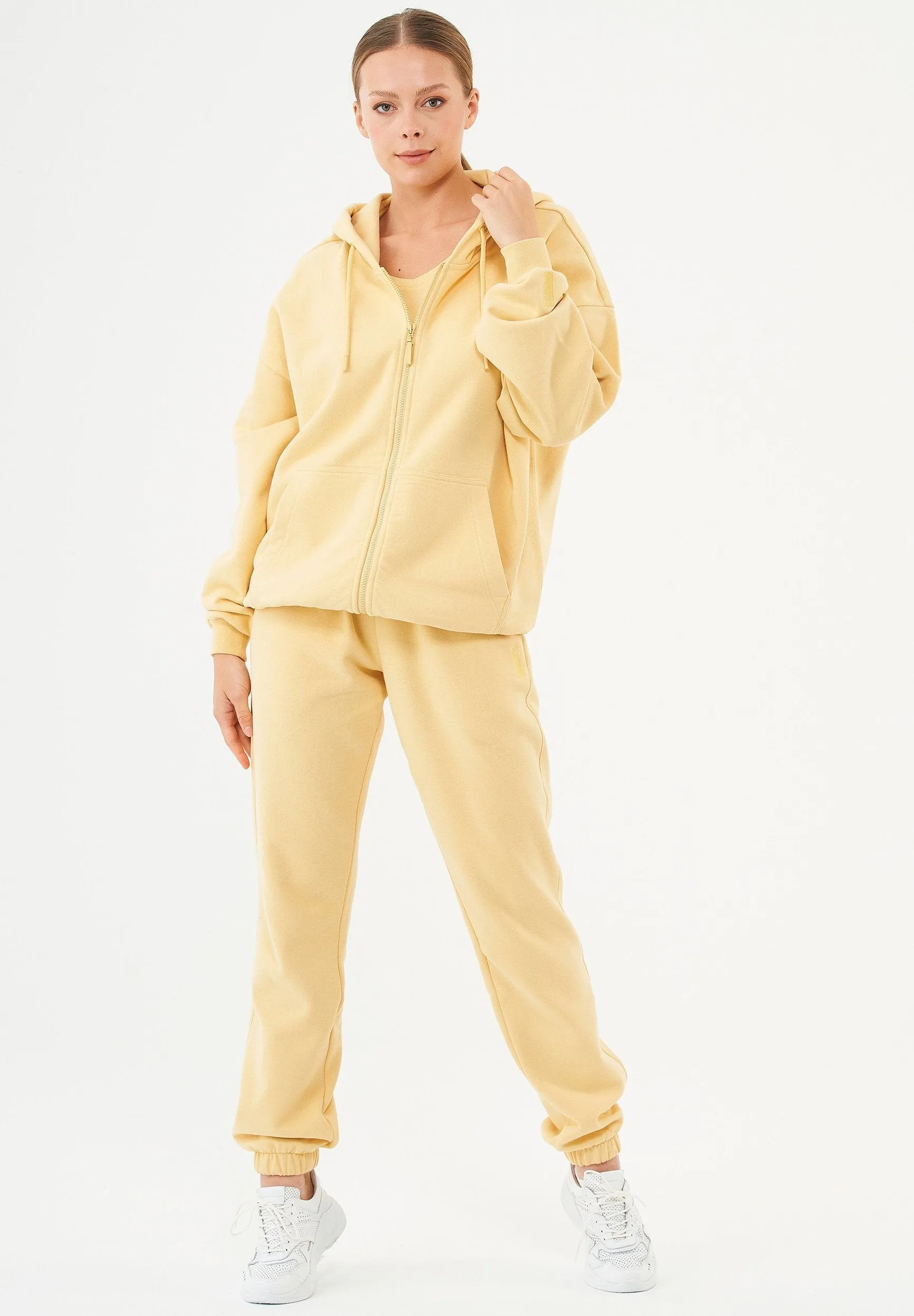 Jale Soft Touch Organic Cotton Sweat Jacket Soft Yellow sold by Ivalo.com product image thumbnail 3