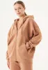 Jale Soft Touch Organic Cotton Sweat Jacket Light Brown sold by Ivalo.com
