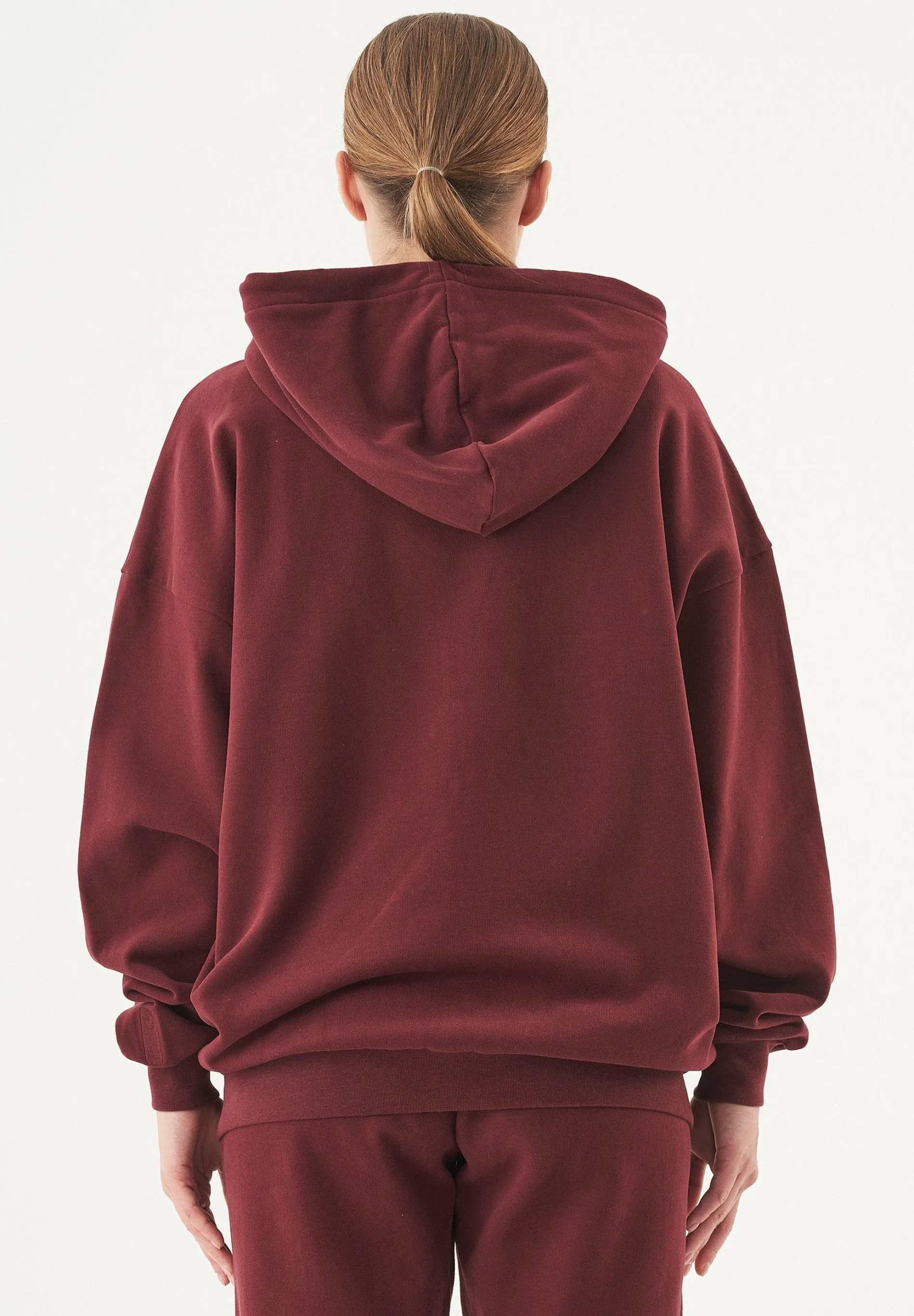 Jale Soft Touch Organic Cotton Sweat Jacket Bordeaux sold by Ivalo.com product image thumbnail 2