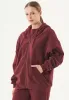 Jale Soft Touch Organic Cotton Sweat Jacket Bordeaux sold by Ivalo.com