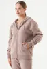 Junda Unisex Soft Touch Organic Cotton Sweat Jacket Mocha sold by Ivalo.com
