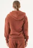 Junda Unisex Soft Touch Organic Cotton Sweat Jacket Cinnamon sold by Ivalo.com