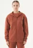 Junda Unisex Soft Touch Organic Cotton Sweat Jacket Cinnamon sold by Ivalo.com