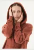 Junda Unisex Soft Touch Organic Cotton Sweat Jacket Cinnamon sold by Ivalo.com