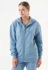 Junda Unisex Soft Touch Organic Cotton Sweat Jacket Steel Blue sold by Ivalo.com