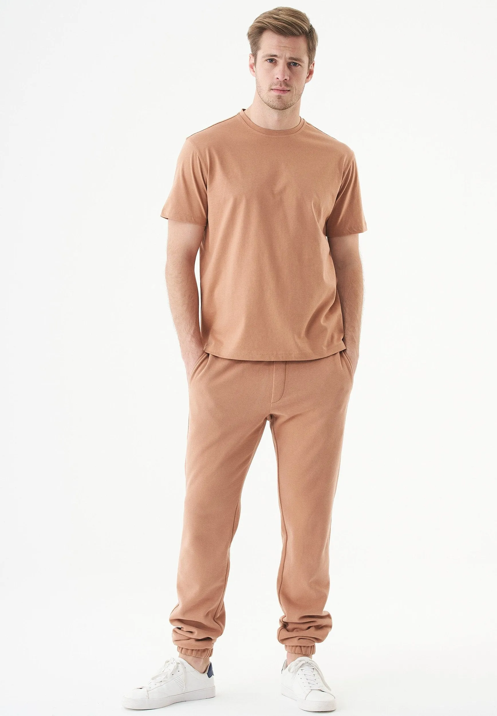 Tillo Unisex Basic Organic Cotton T-Shirt Light Brown sold by Ivalo.com product image thumbnail 3