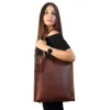 Leather Tote Mod 105 Dark Brown sold by Ivalo.com