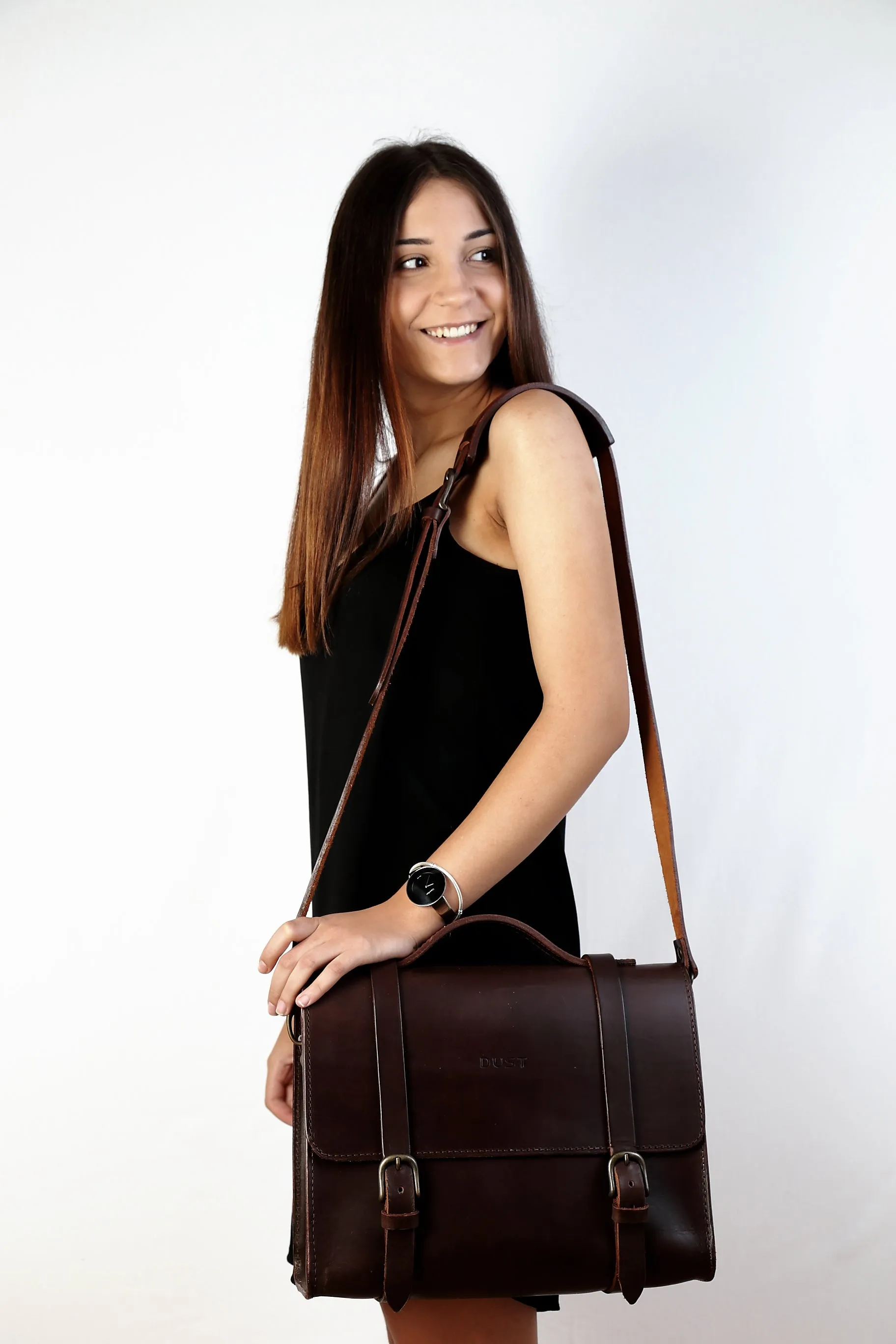 Leather Briefcase Mod 125 Cuoio Dark Brown sold by Ivalo.com product image thumbnail 4