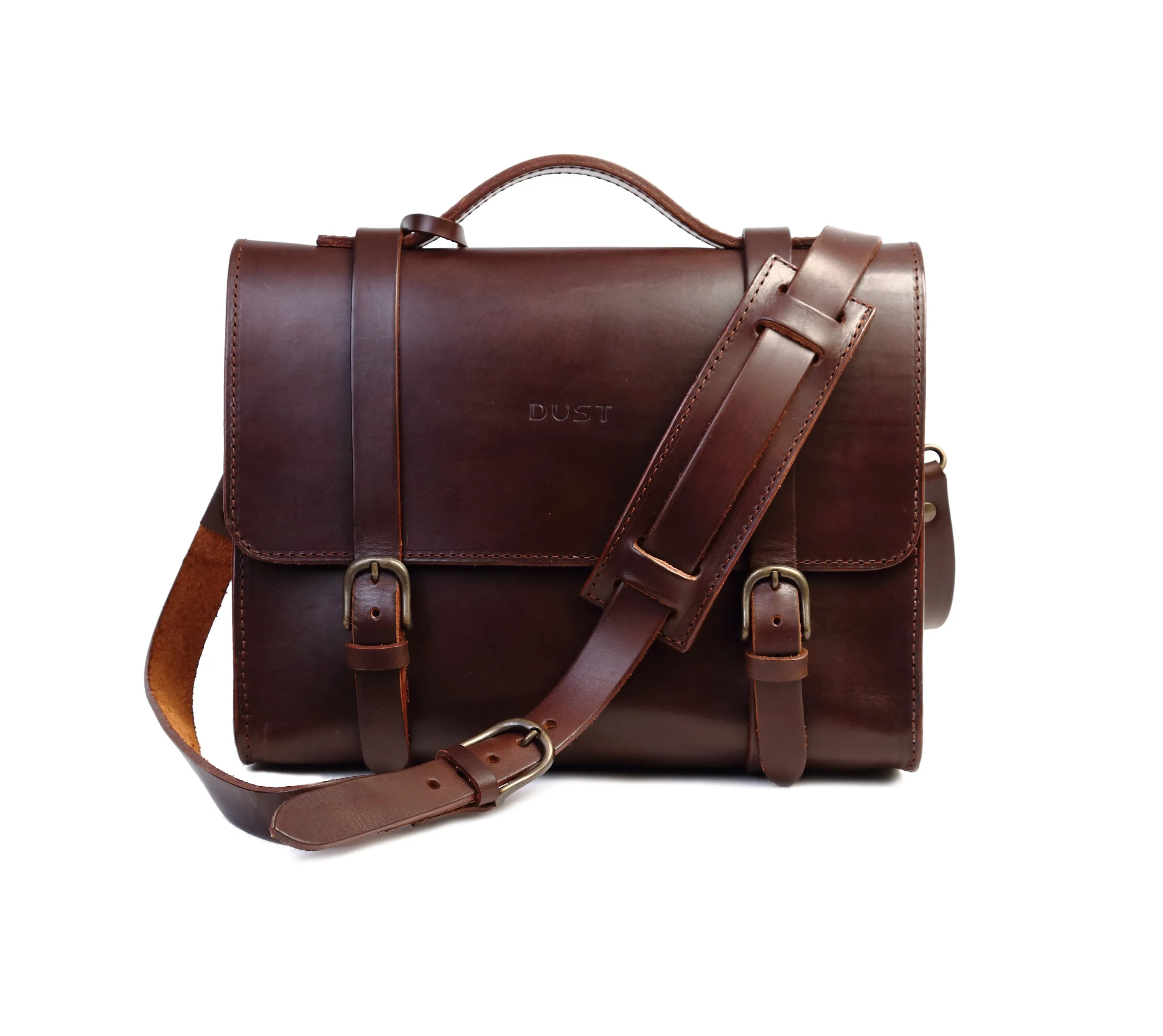 Leather Briefcase Mod 125 Cuoio Dark Brown sold by Ivalo.com