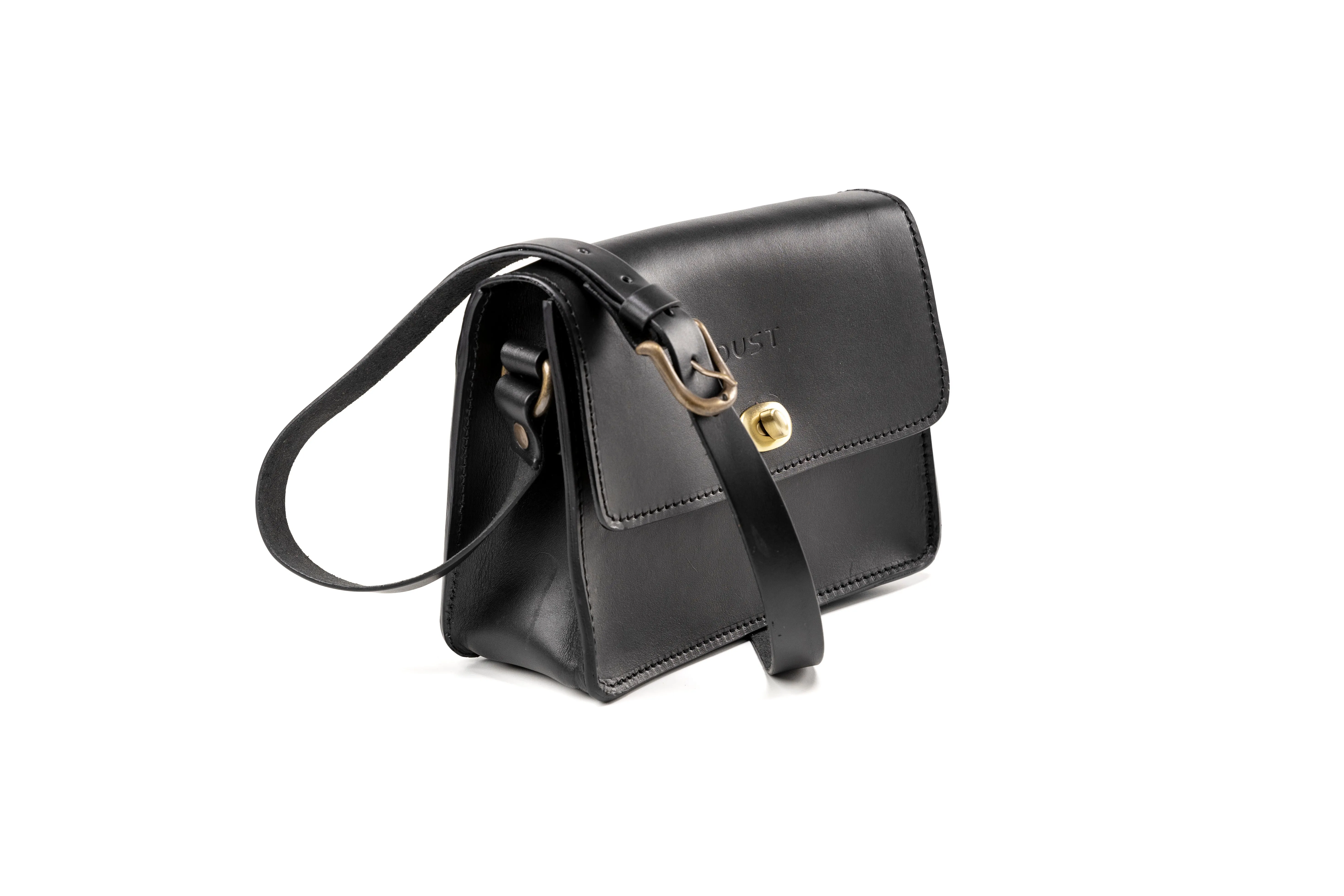 Leather Crossbody Santa Fe Collection Black sold by Ivalo.com