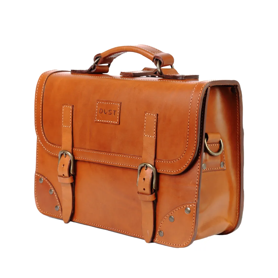 Leather Briefcase Cuoio Brown sold by Ivalo.com product image thumbnail 2