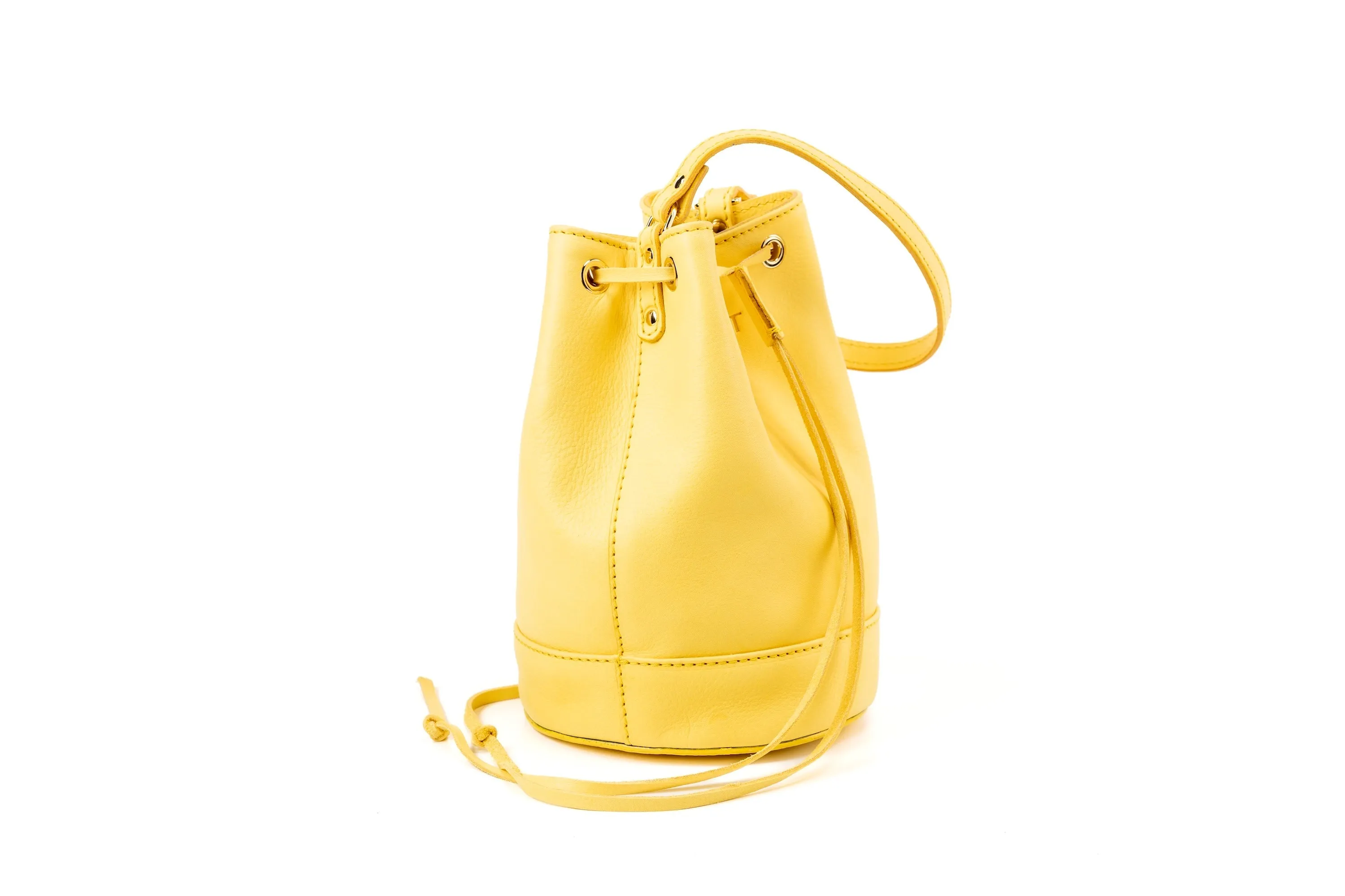 Leather Bucket Bag Chelsea Collection Yellow sold by Ivalo.com product image thumbnail 2
