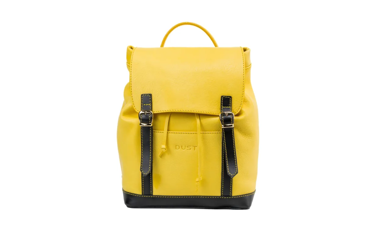 Leather Backpack Laurel Canyon Collection Yellow sold by Ivalo.com