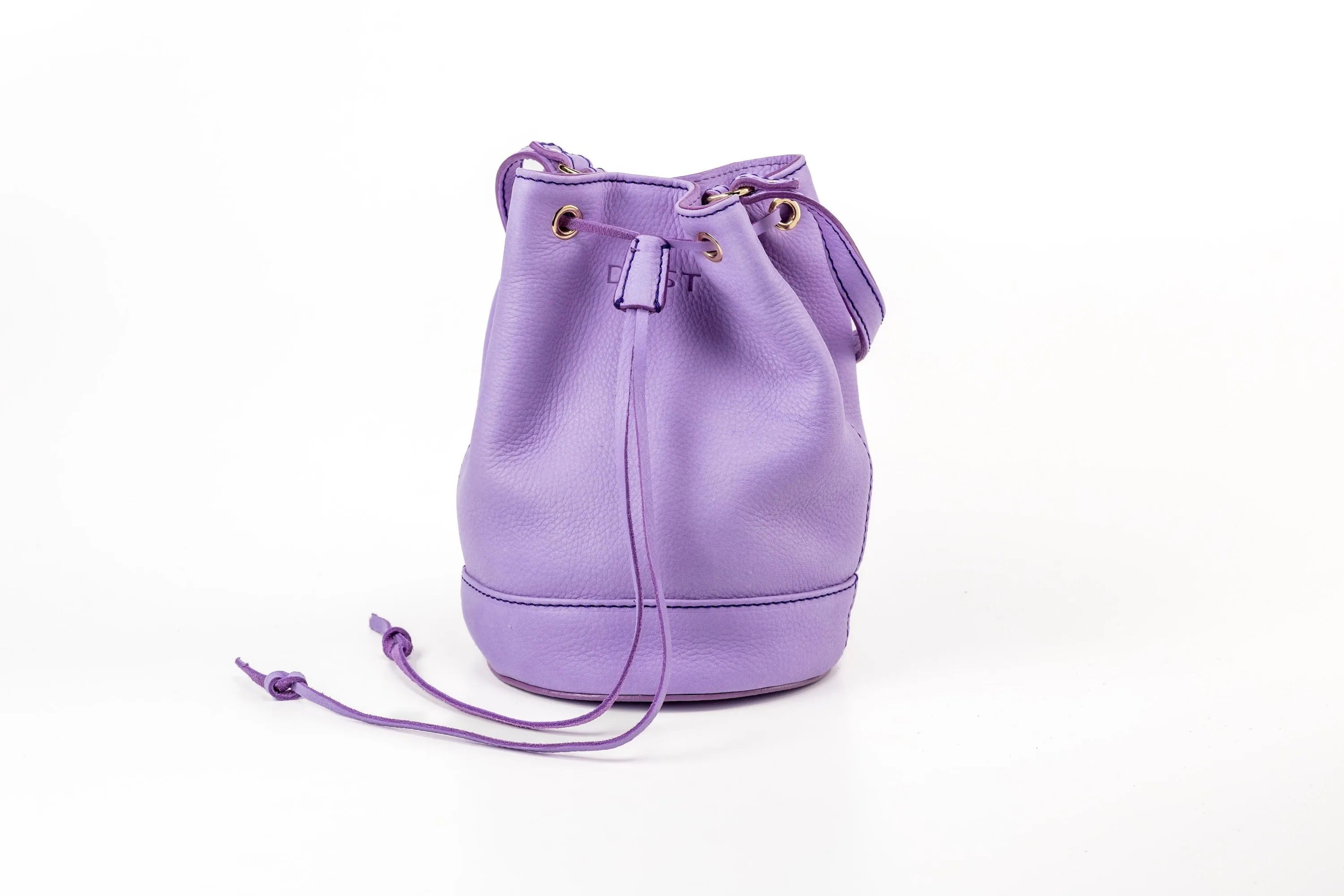 Leather Bucket Bag Chelsea Collection Lavender sold by Ivalo.com