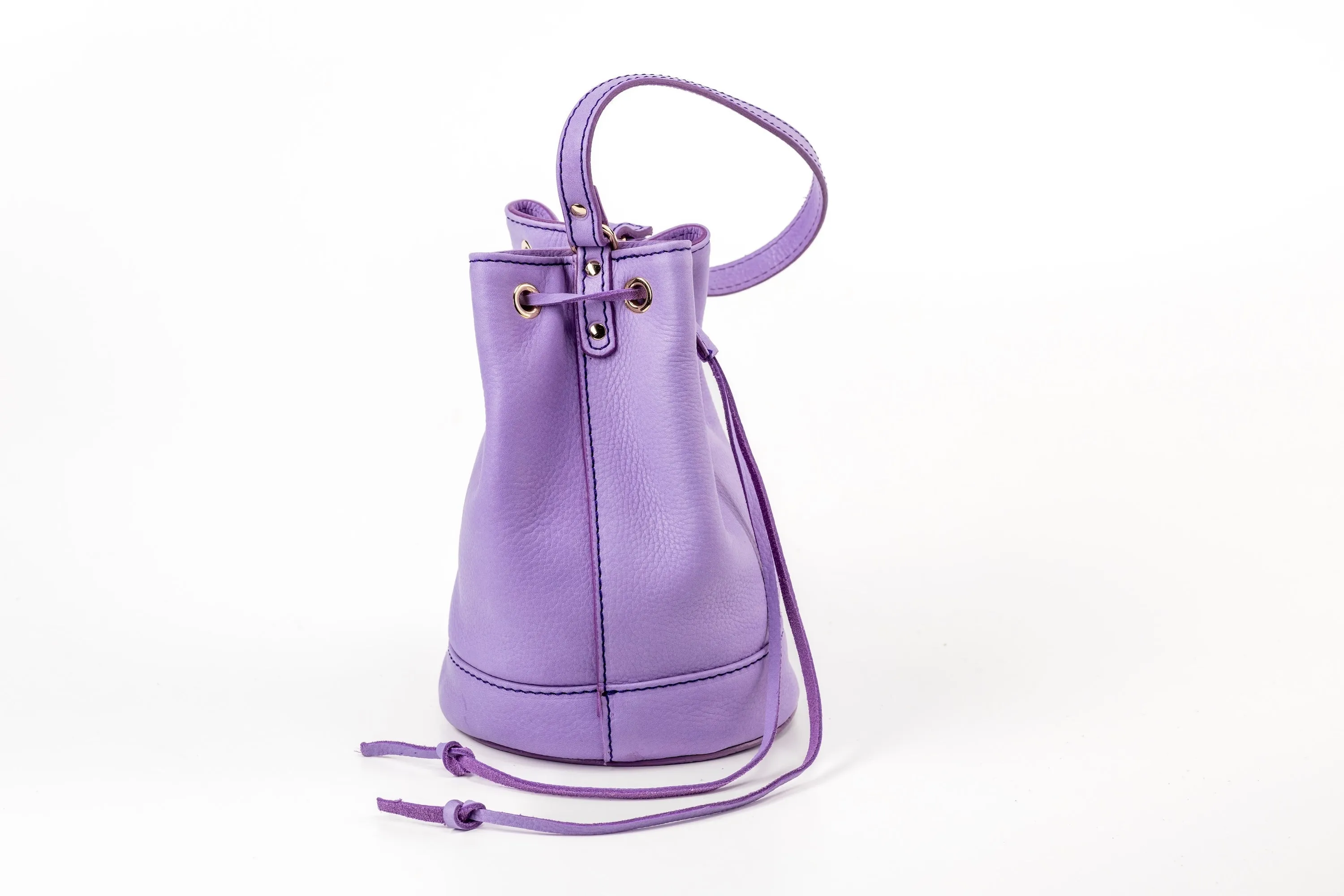 Leather Bucket Bag Chelsea Collection Lavender sold by Ivalo.com product image thumbnail 2