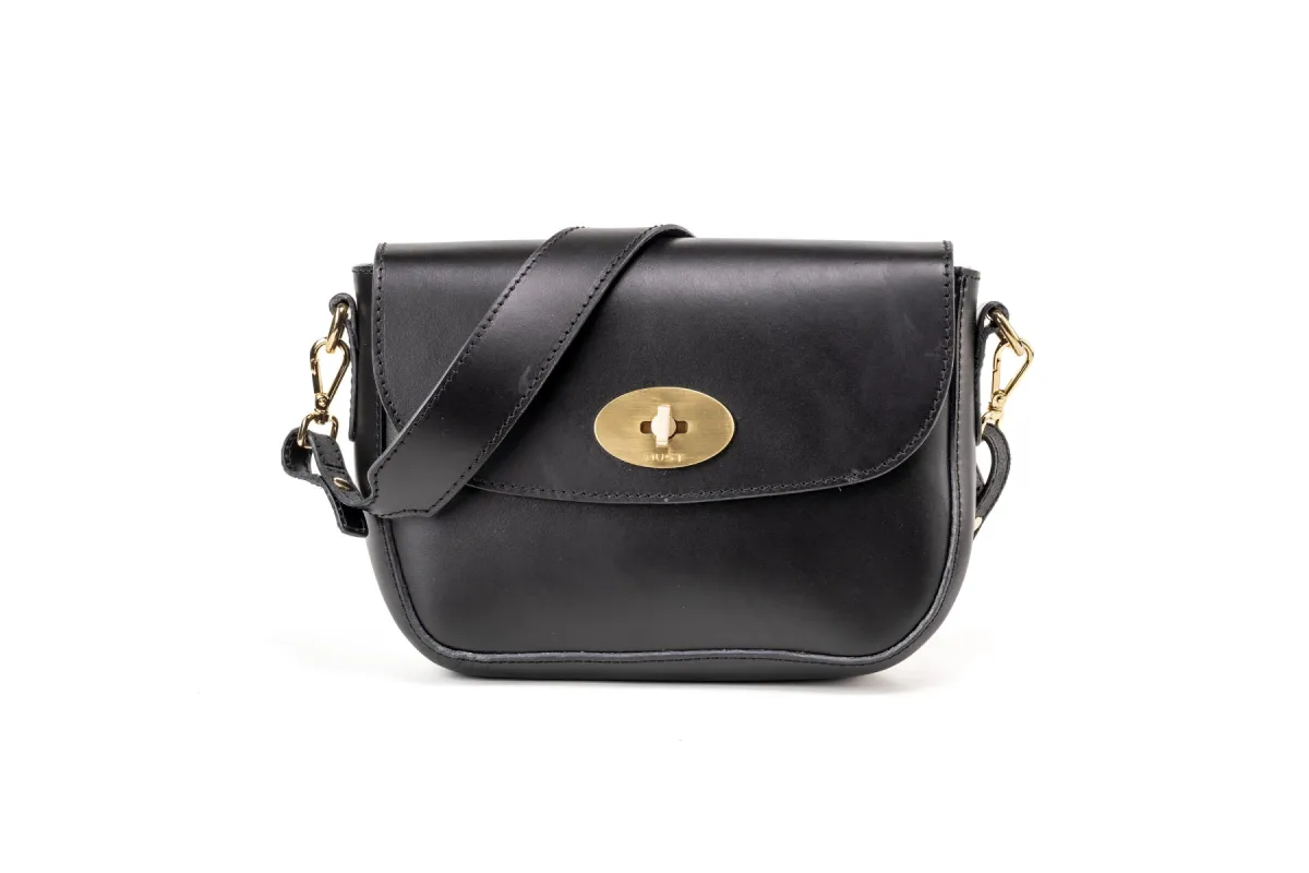 Leather Crossbody Broadway Collection Black sold by Ivalo.com