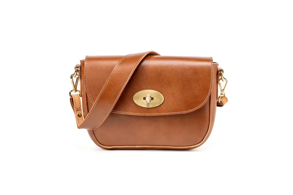 Leather Crossbody Broadway Collection Brown sold by Ivalo.com