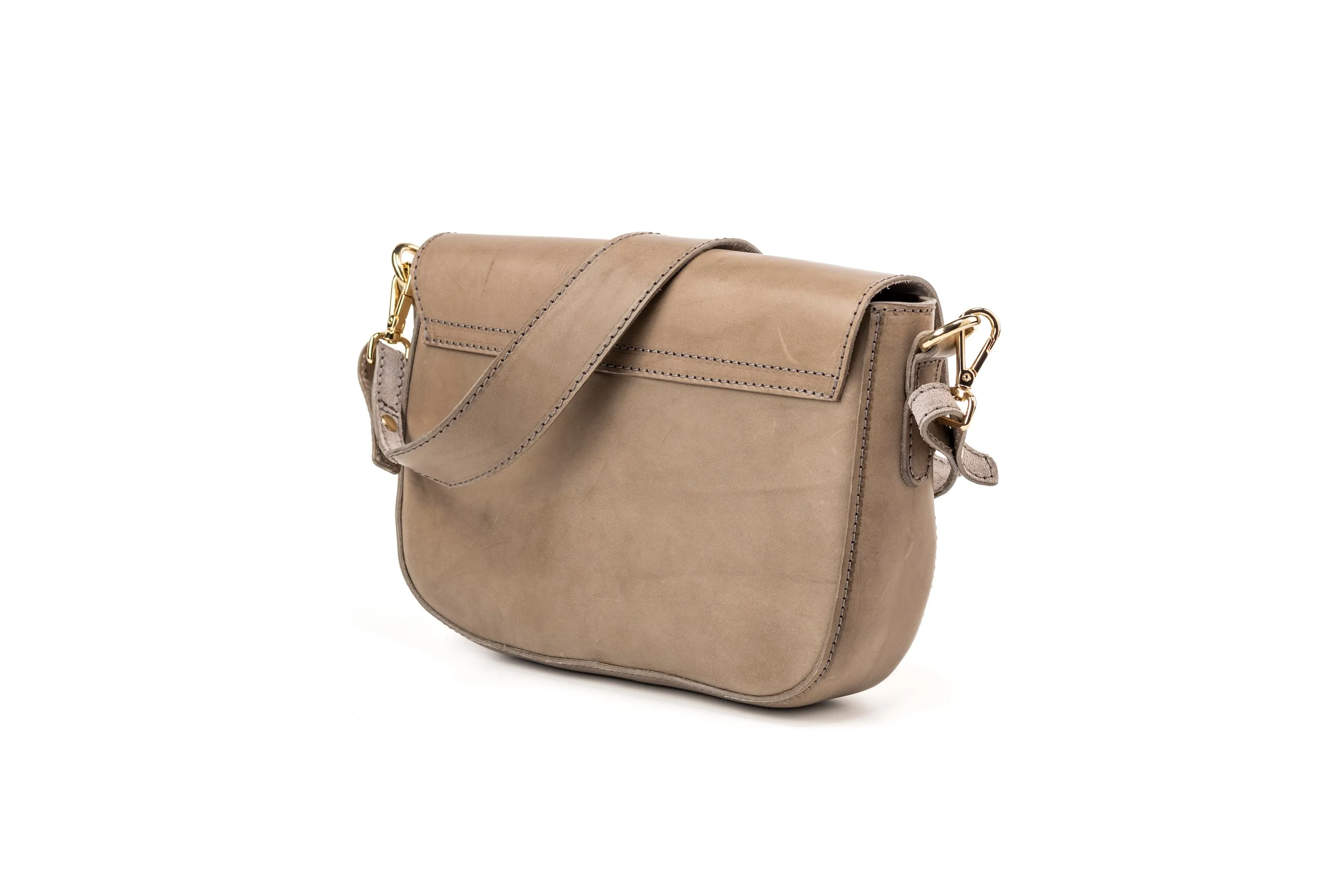 Leather Crossbody Broadway Collection Taupe sold by Ivalo.com product image thumbnail 4