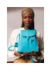 Leather Backpack Mod 130 Cuoio Light Blue sold by Ivalo.com