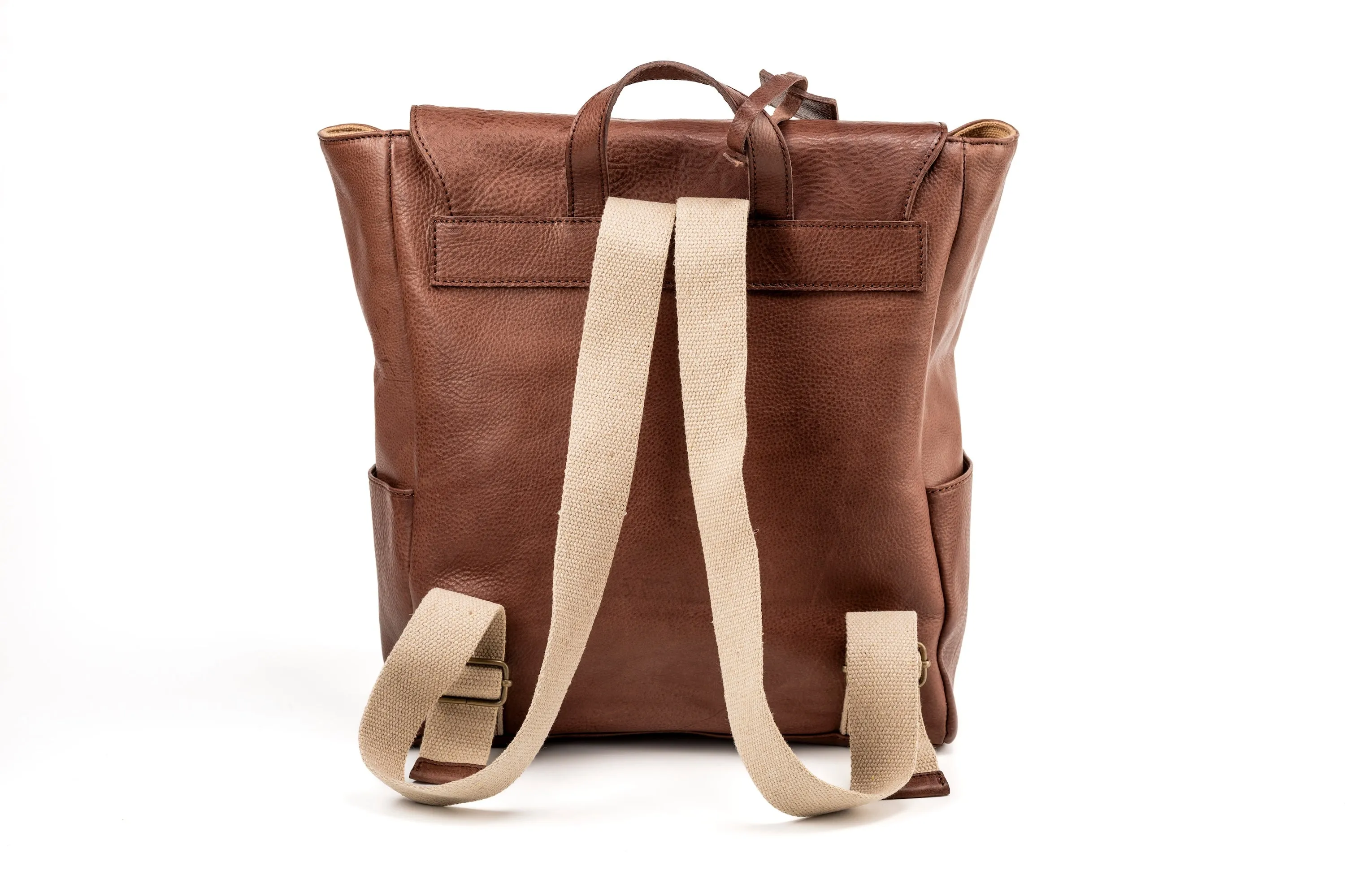 Leather Backpack Boston Collection Tobacco sold by Ivalo.com product image thumbnail 5