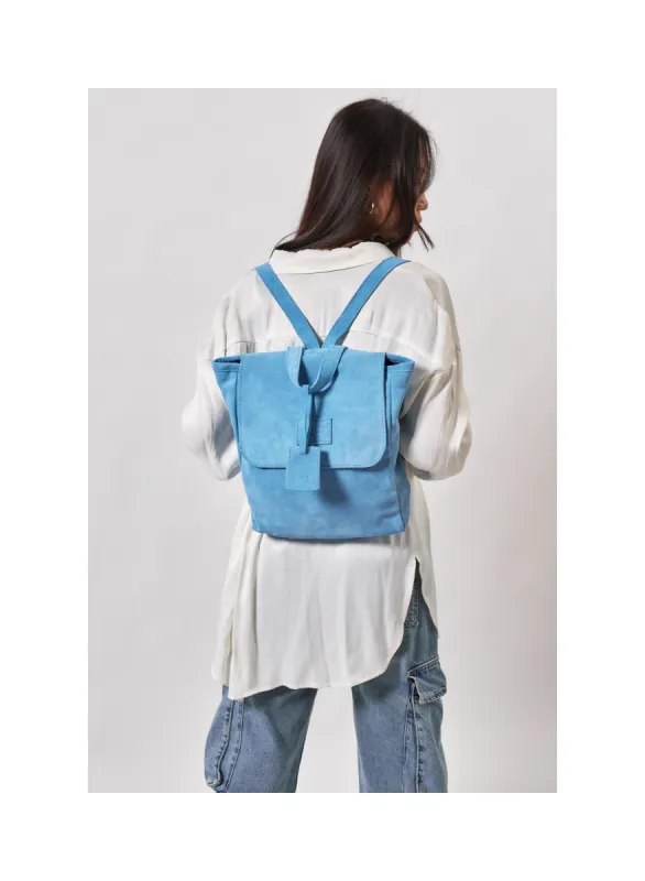 Leather Backpack Upper West Side Collection Blue sold by Ivalo.com