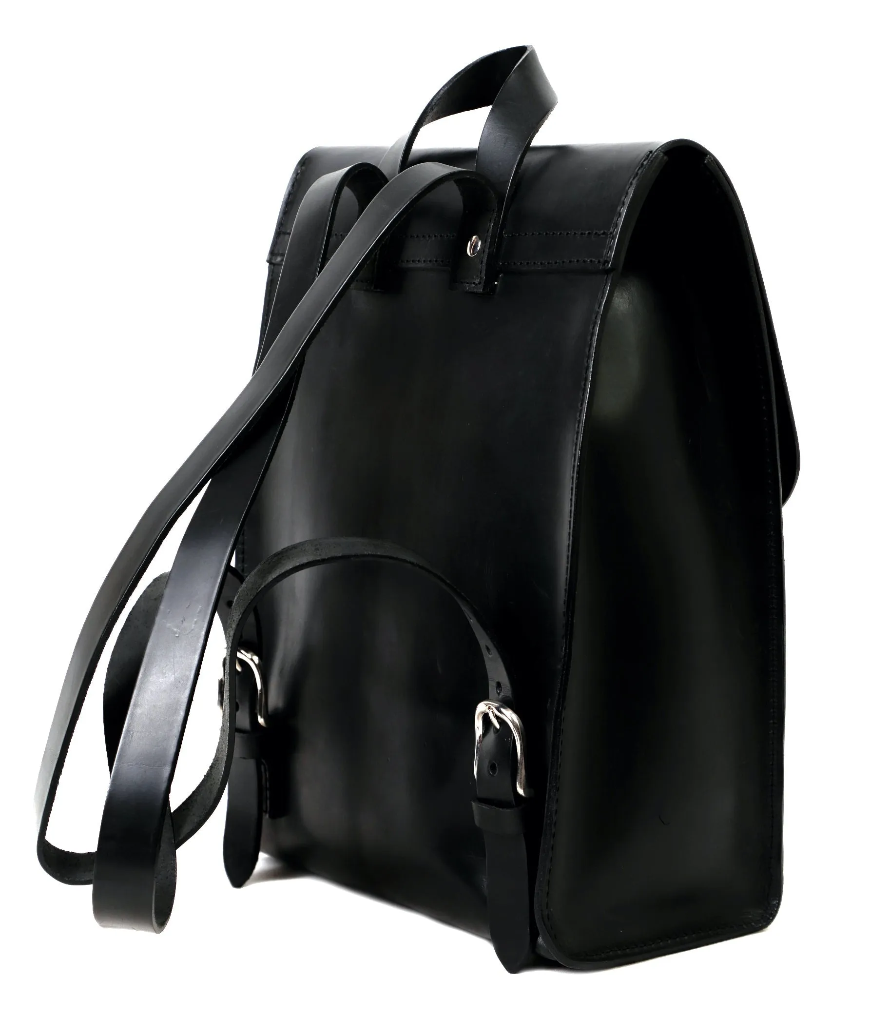 Leather Backpack Mod 120 Cuoio Black sold by Ivalo.com product image thumbnail 2