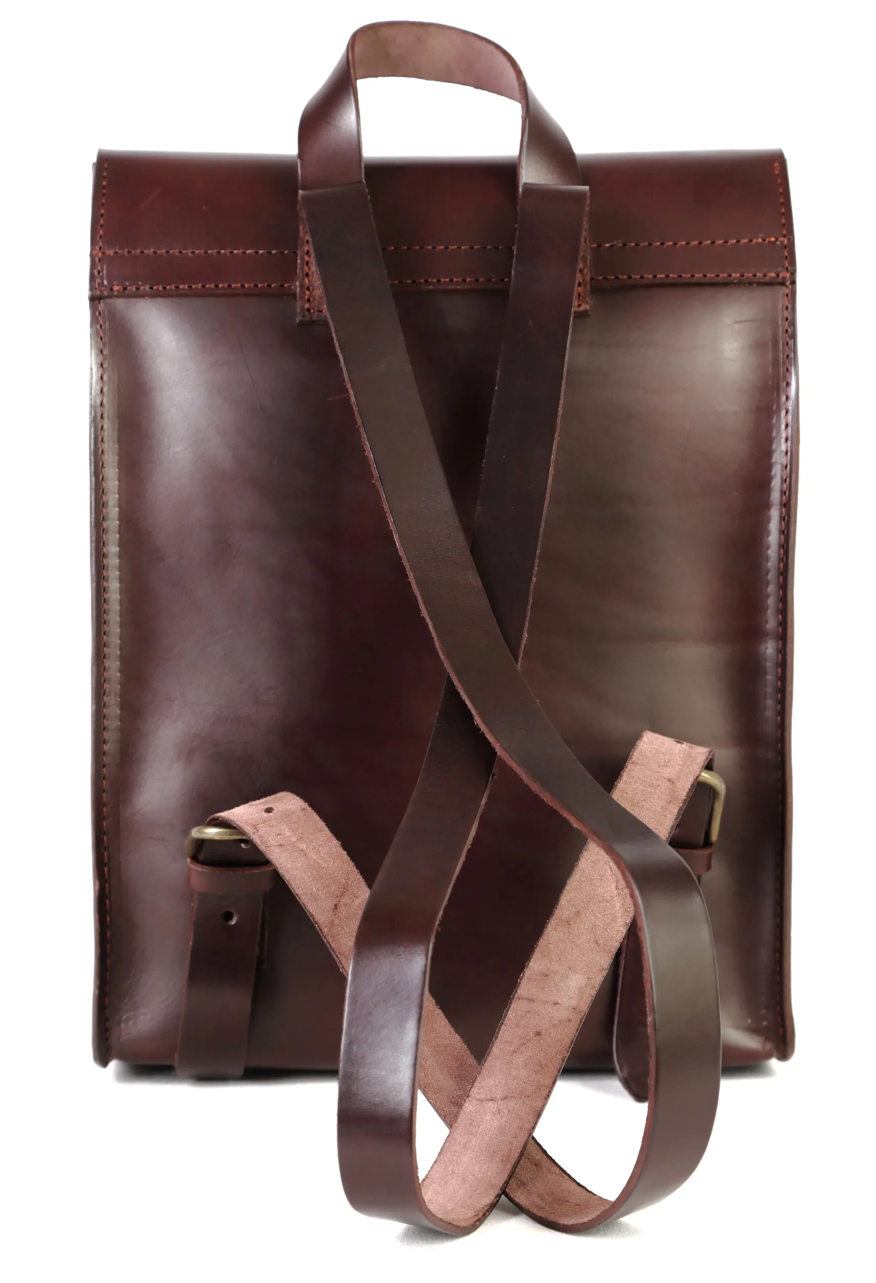 Leather Backpack Mod 120 Cuoio Dark Brown sold by Ivalo.com product image thumbnail 4