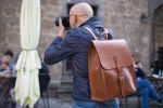 Leather Backpack Mod 120 Cuoio Brown sold by Ivalo.com