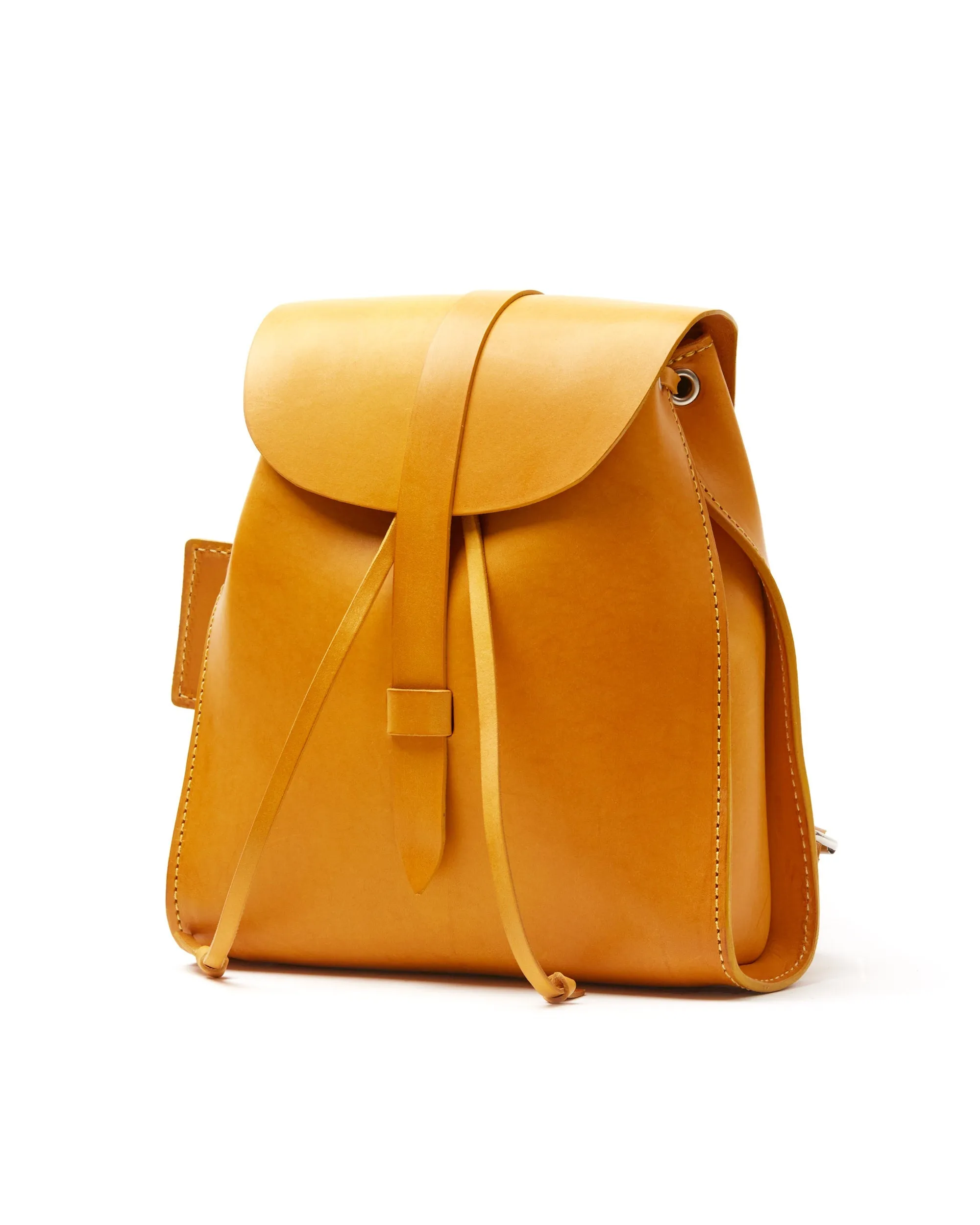 Leather Backpack Mod 130 Cuoio Yellow sold by Ivalo.com product image thumbnail 2