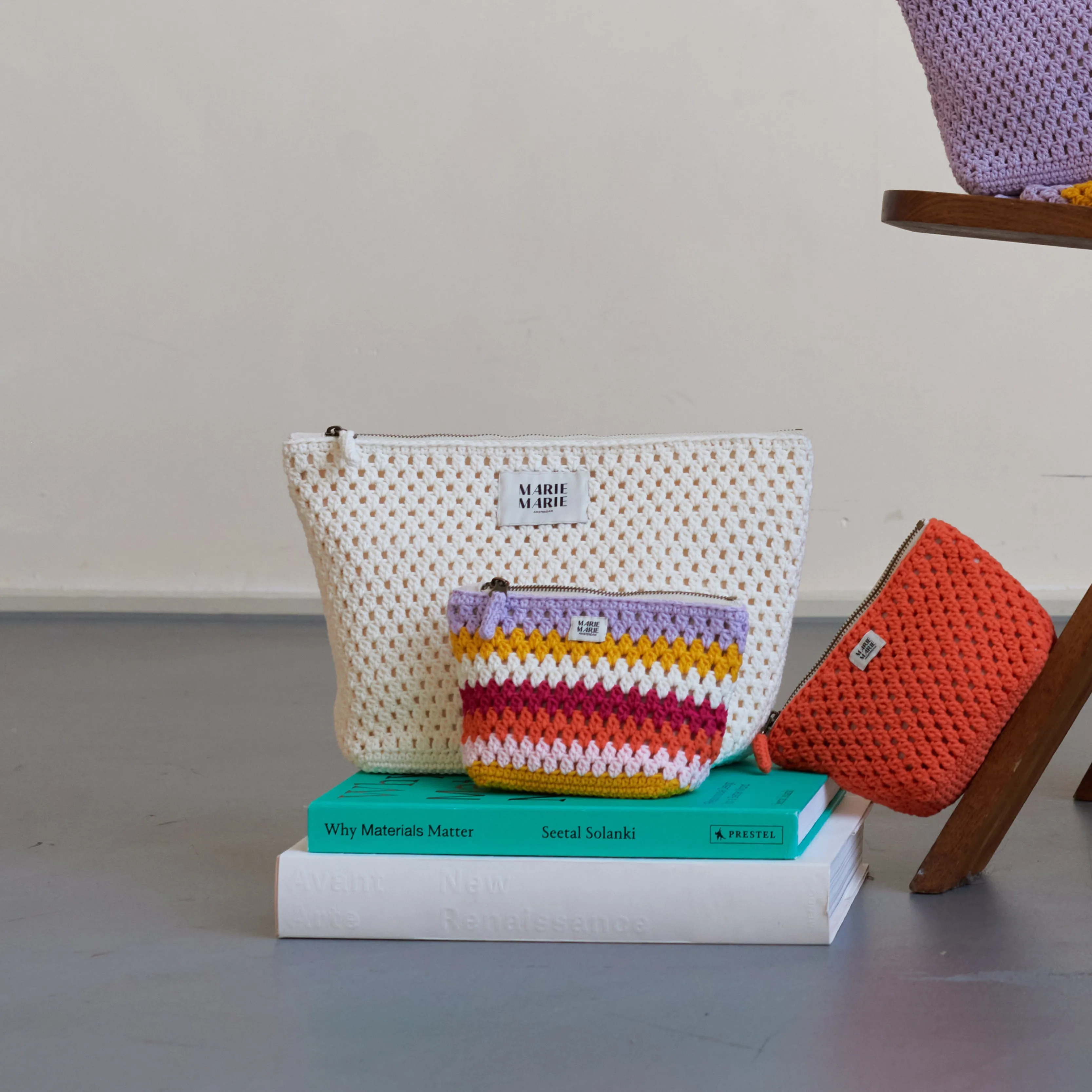 Mel Crochet Pouch Small Striped sold by Ivalo.com product image thumbnail 2