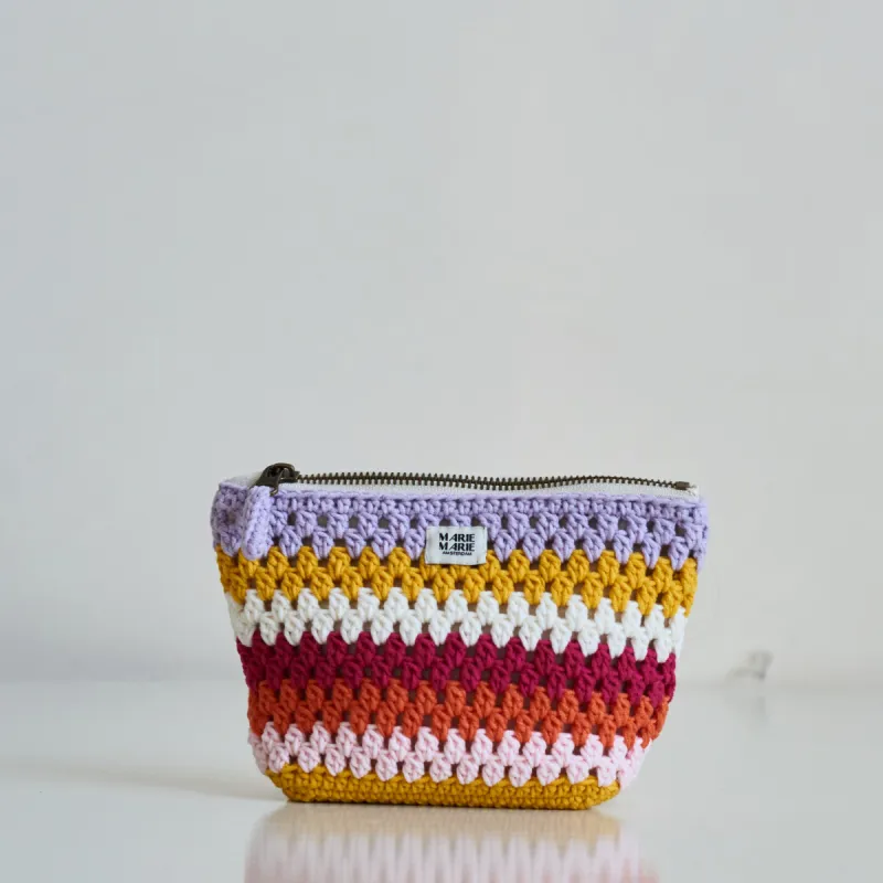 Mel Crochet Pouch Small Striped sold by Ivalo.com