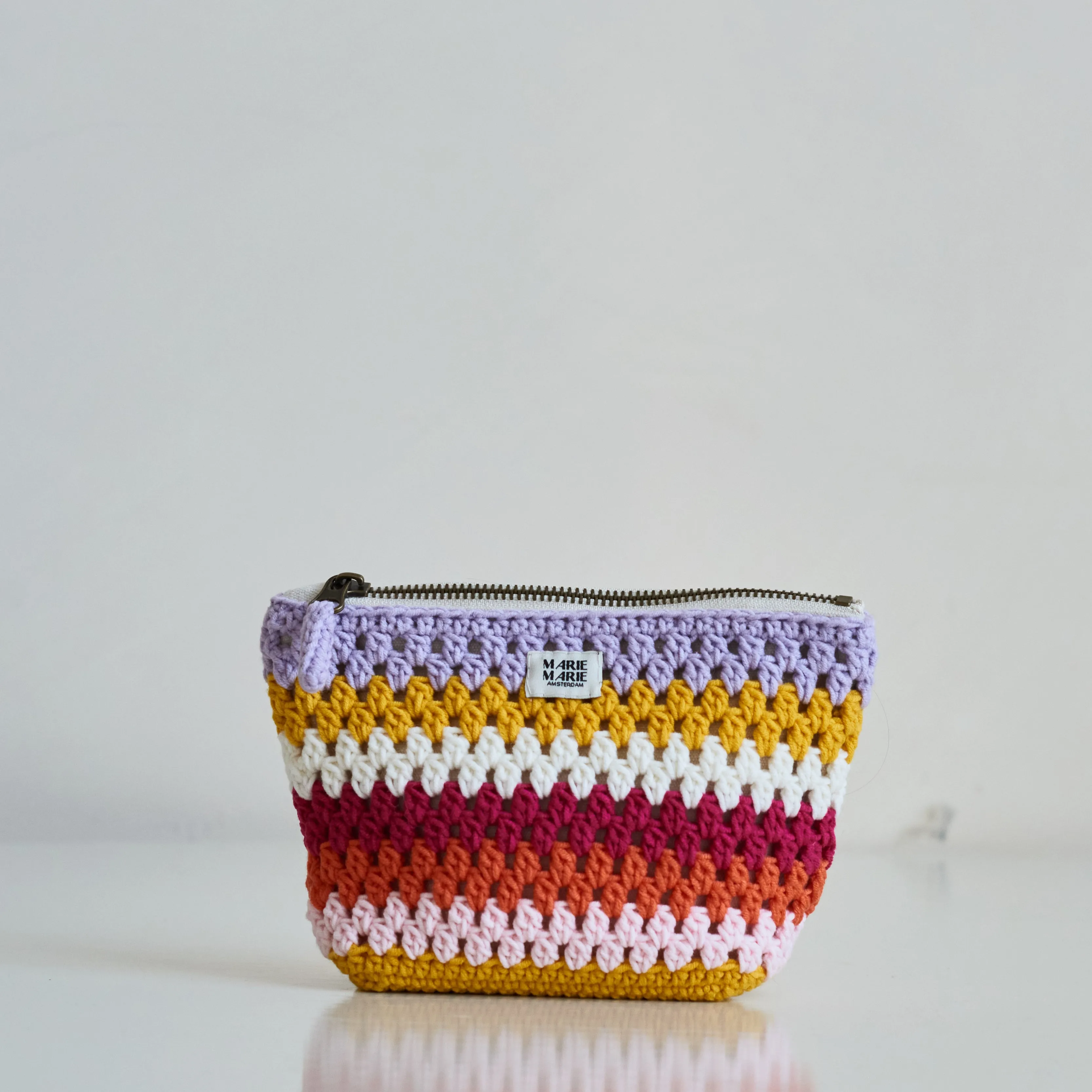 Mel Crochet Pouch Small Striped sold by Ivalo.com