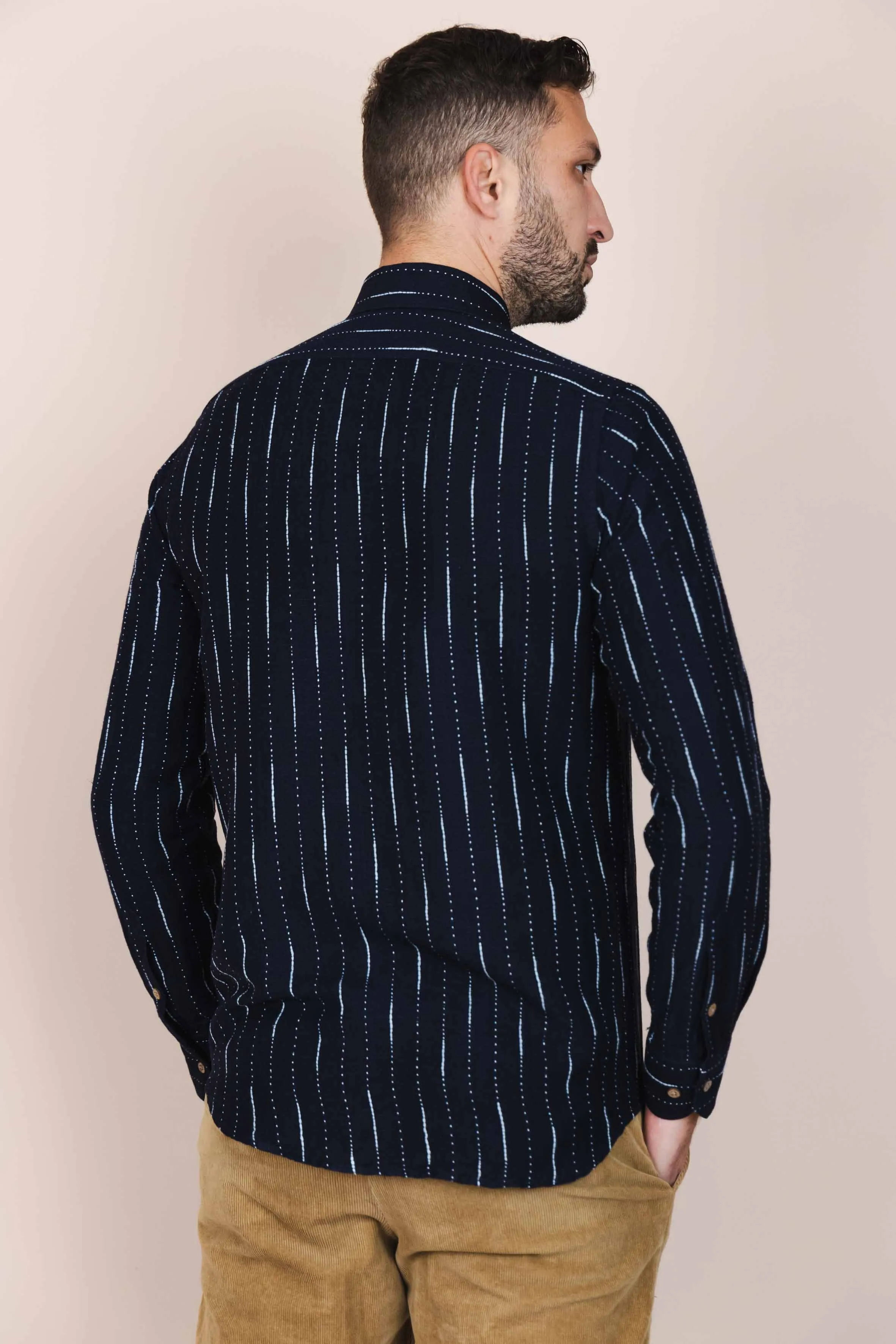 The Calimani Linen Shirt Navy Blue sold by Ivalo.com product image thumbnail 2