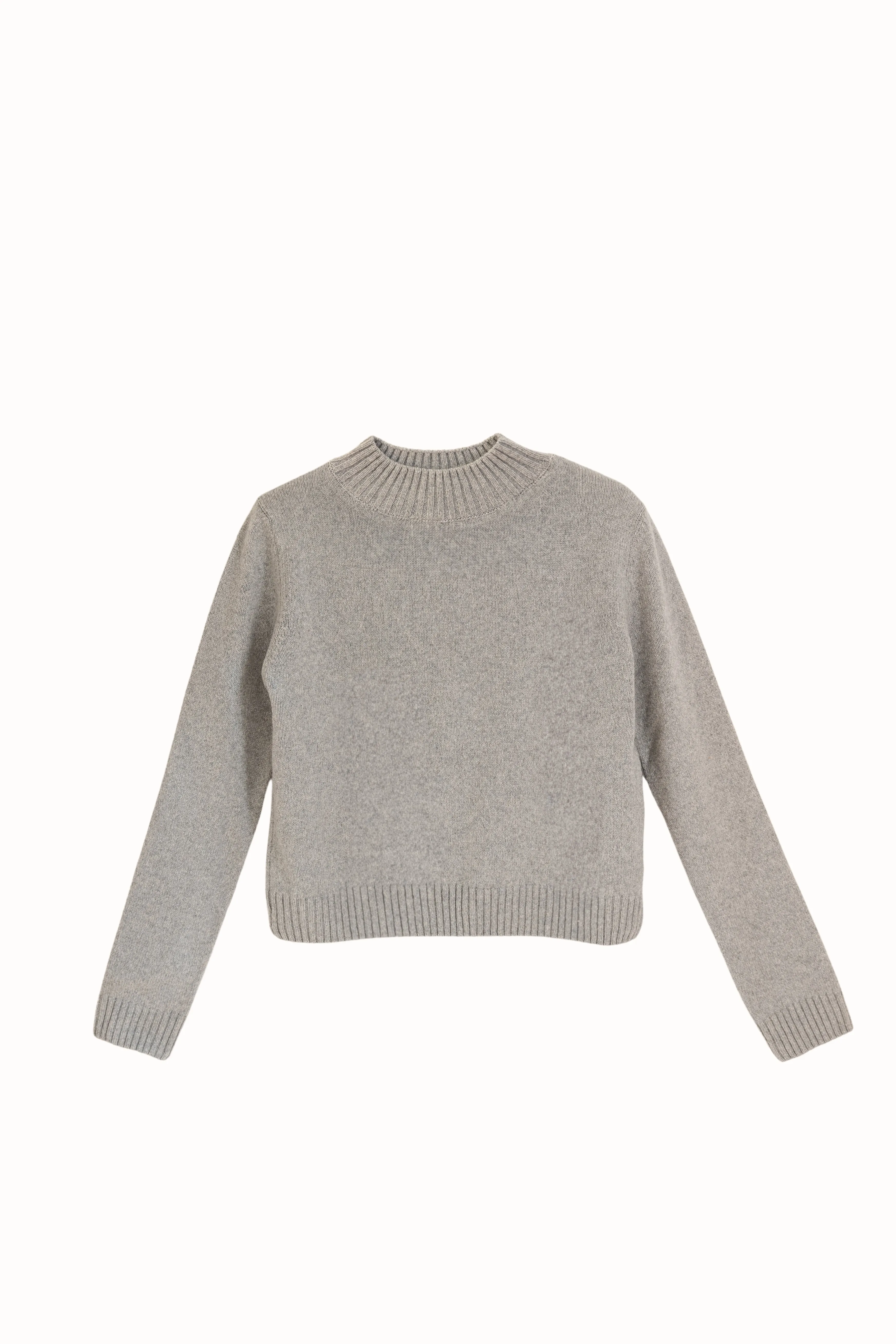 Cashmere Mock Neck Sweater Light Grey sold by Ivalo.com product image thumbnail 2