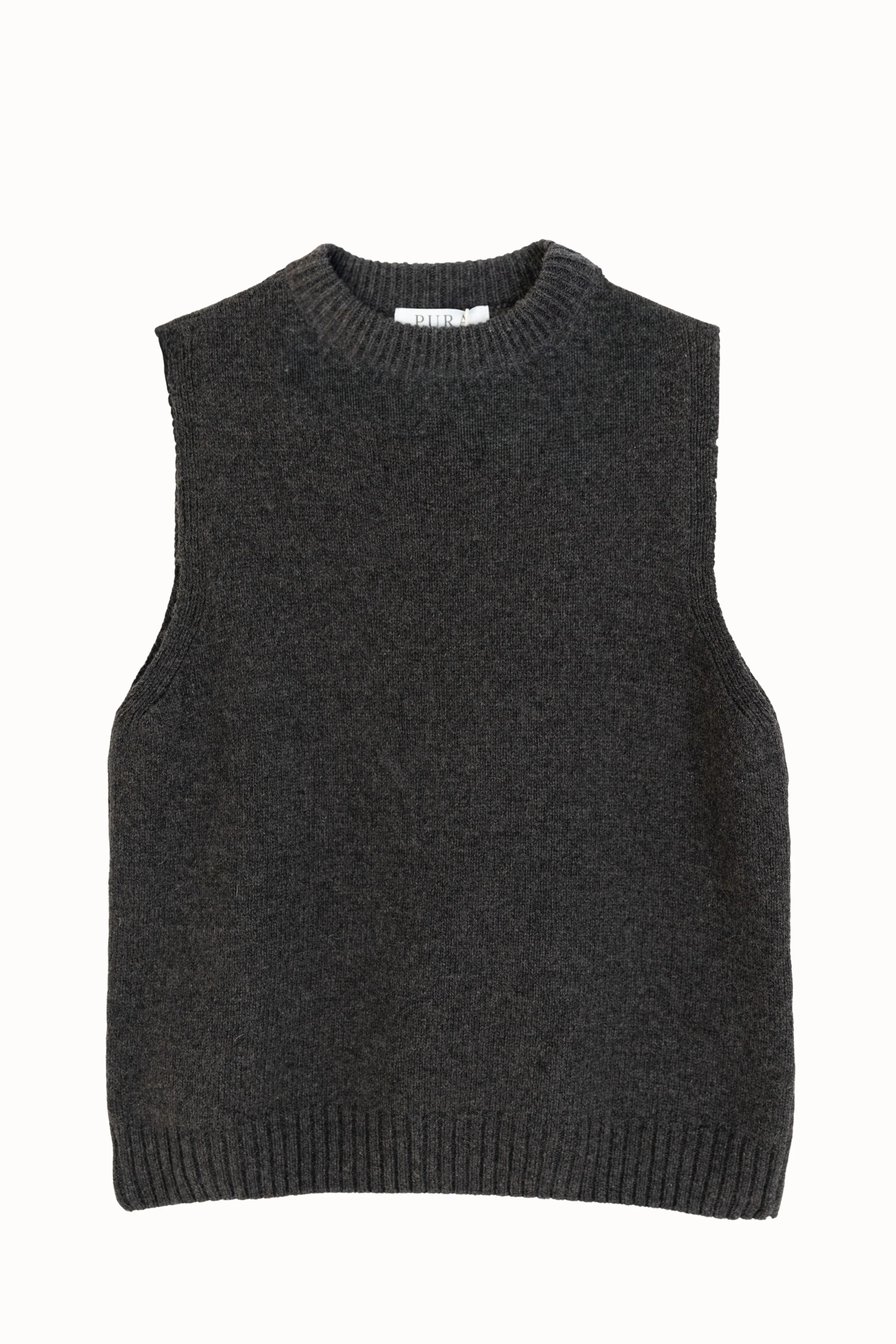 Cashmere Mock Neck Tank Dark Grey sold by Ivalo.com product image thumbnail 2