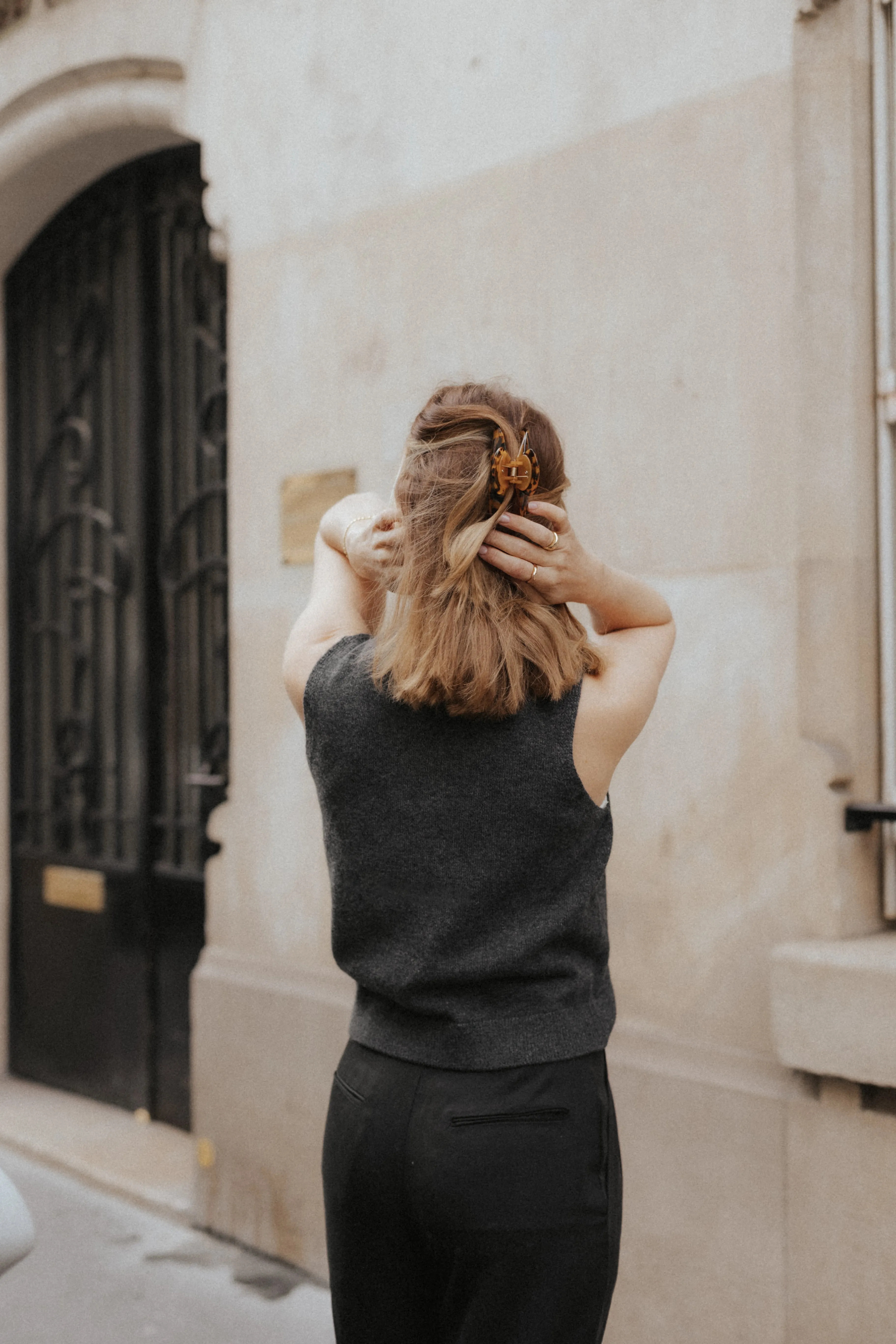 Cashmere Mock Neck Tank Dark Grey sold by Ivalo.com product image thumbnail 4