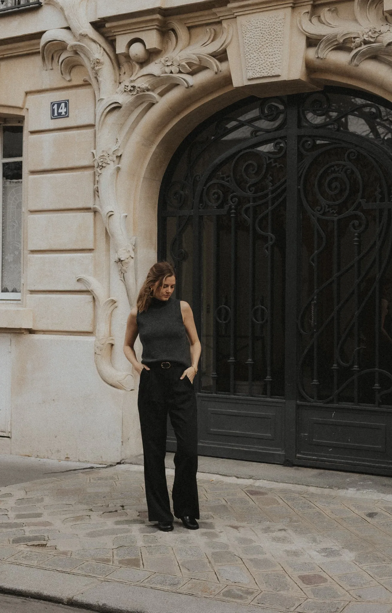 Cashmere Mock Neck Tank Dark Grey sold by Ivalo.com product image thumbnail 5