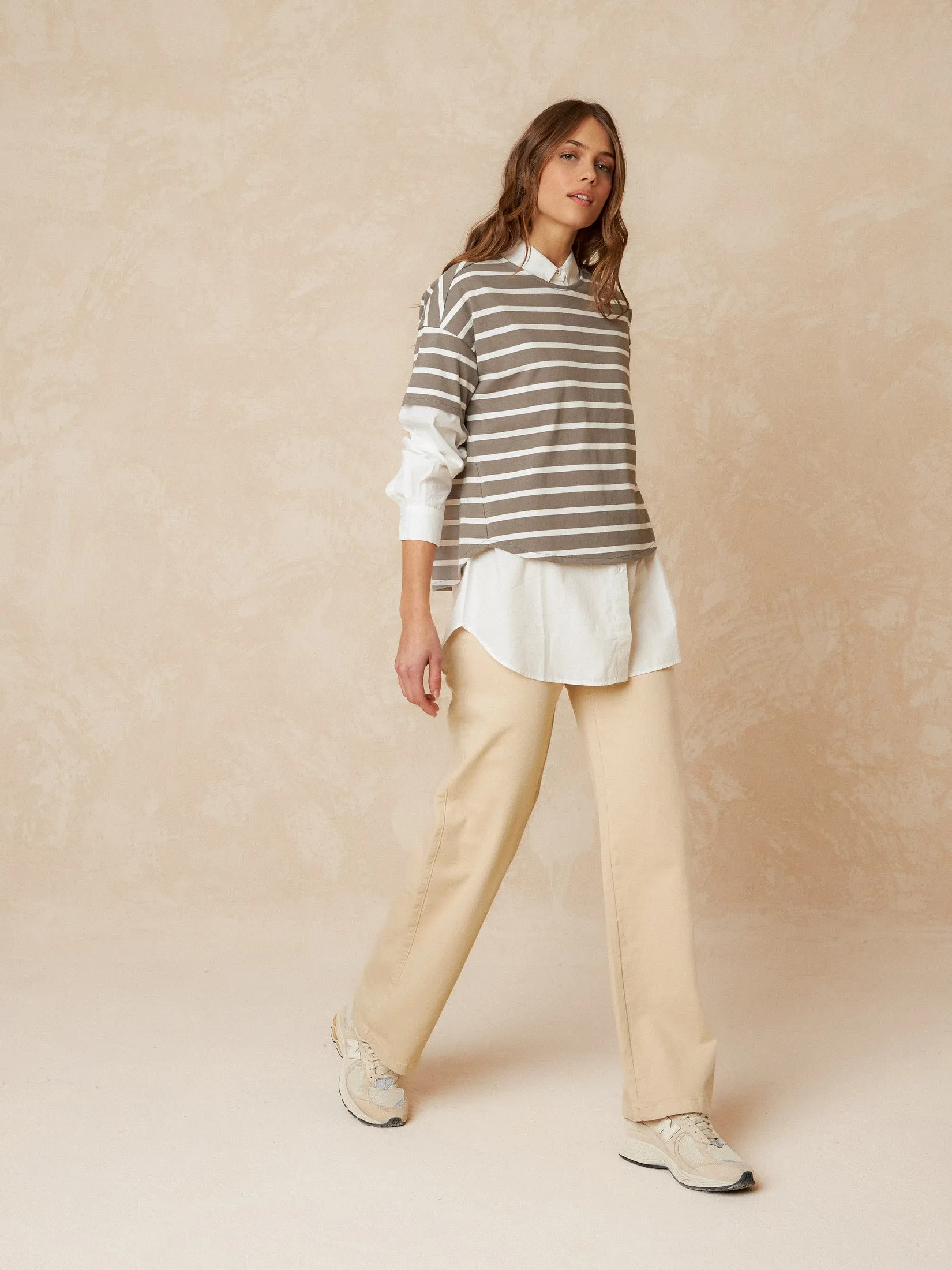 Striped T-Shirt Grey sold by Ivalo.com