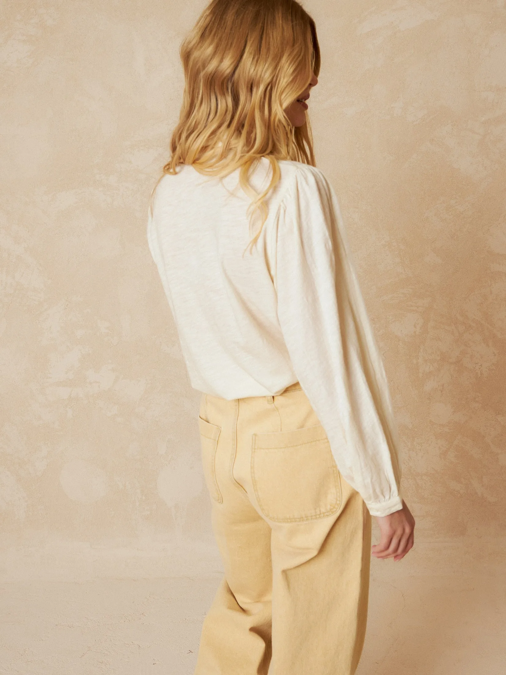 Combined Cotton Blouse Beige sold by Ivalo.com product image thumbnail 4